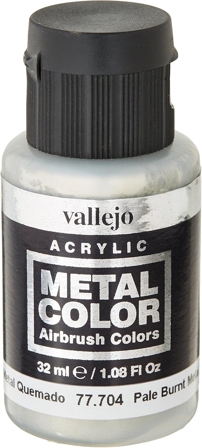 Acrylicos Vallejo Metal Color - Pale Burnt Metal Paint (77.704)