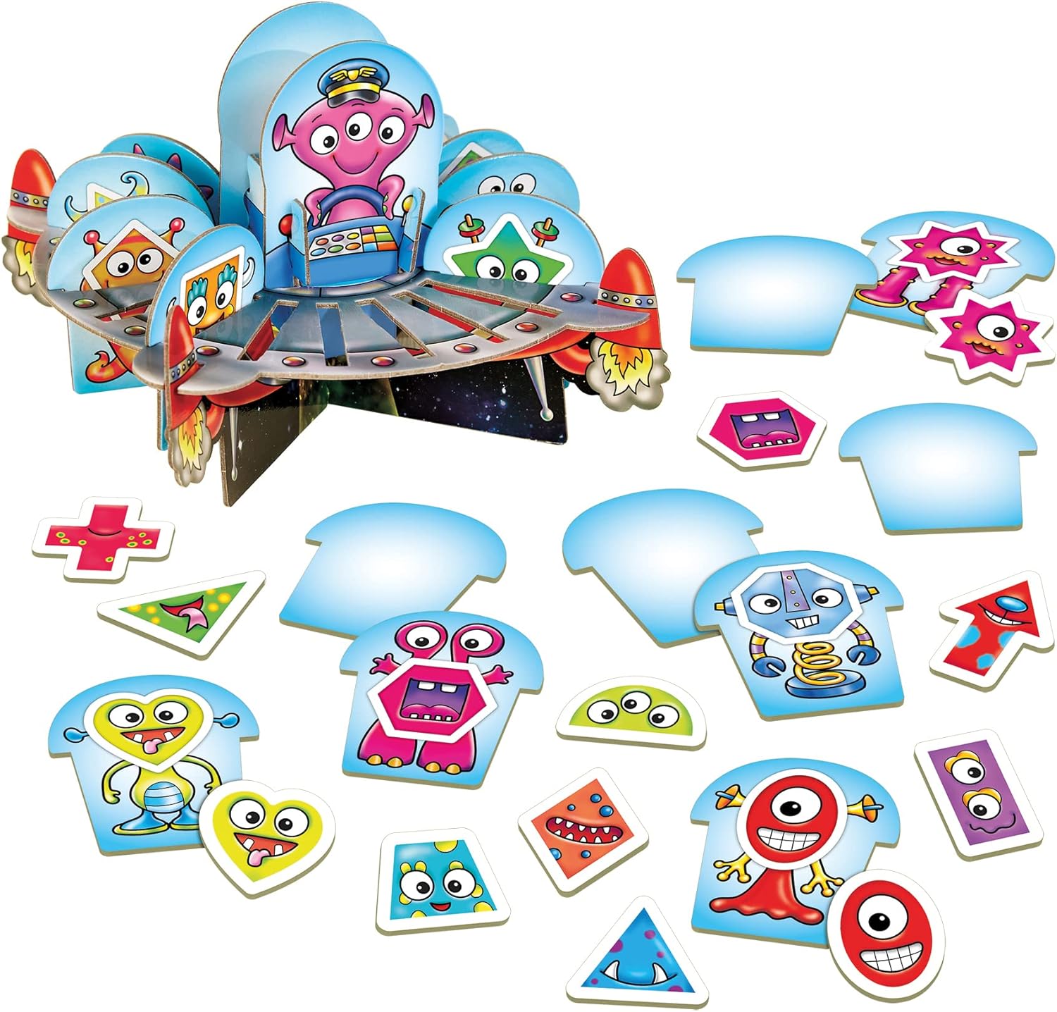 Orchard Toys Shape Aliens Game - Space Themed Board Game for Family Fun 4
