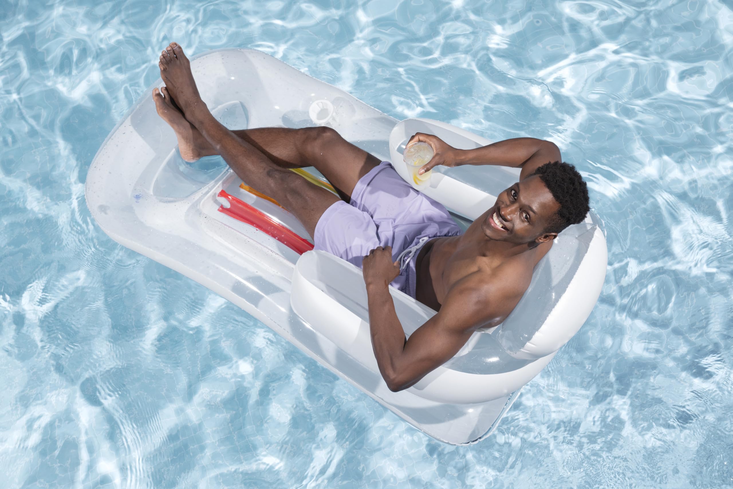 Bestway Summer Colors Lounge Inflatable Ride-On | 63.5" x 33" | Model 43028 3