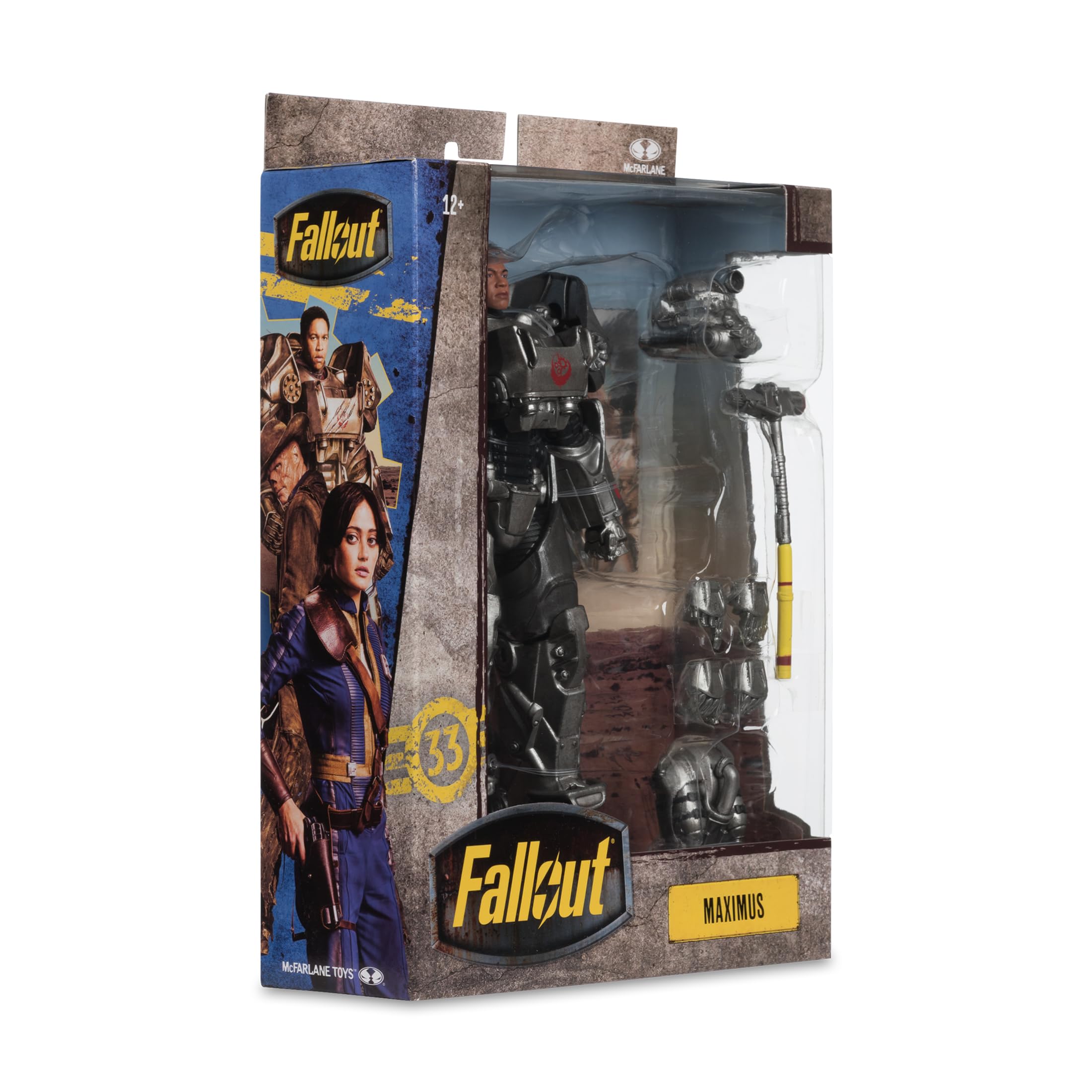 McFarlane Fallout Maximus 7in Deluxe Action Figure - Ultra Articulated Collectible with Accessories