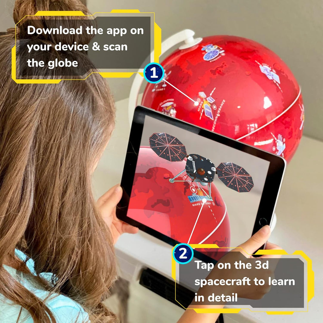 PlayShifu Orboot Mars Interactive Globe - AR-Powered Space Exploration for Ages 6-12