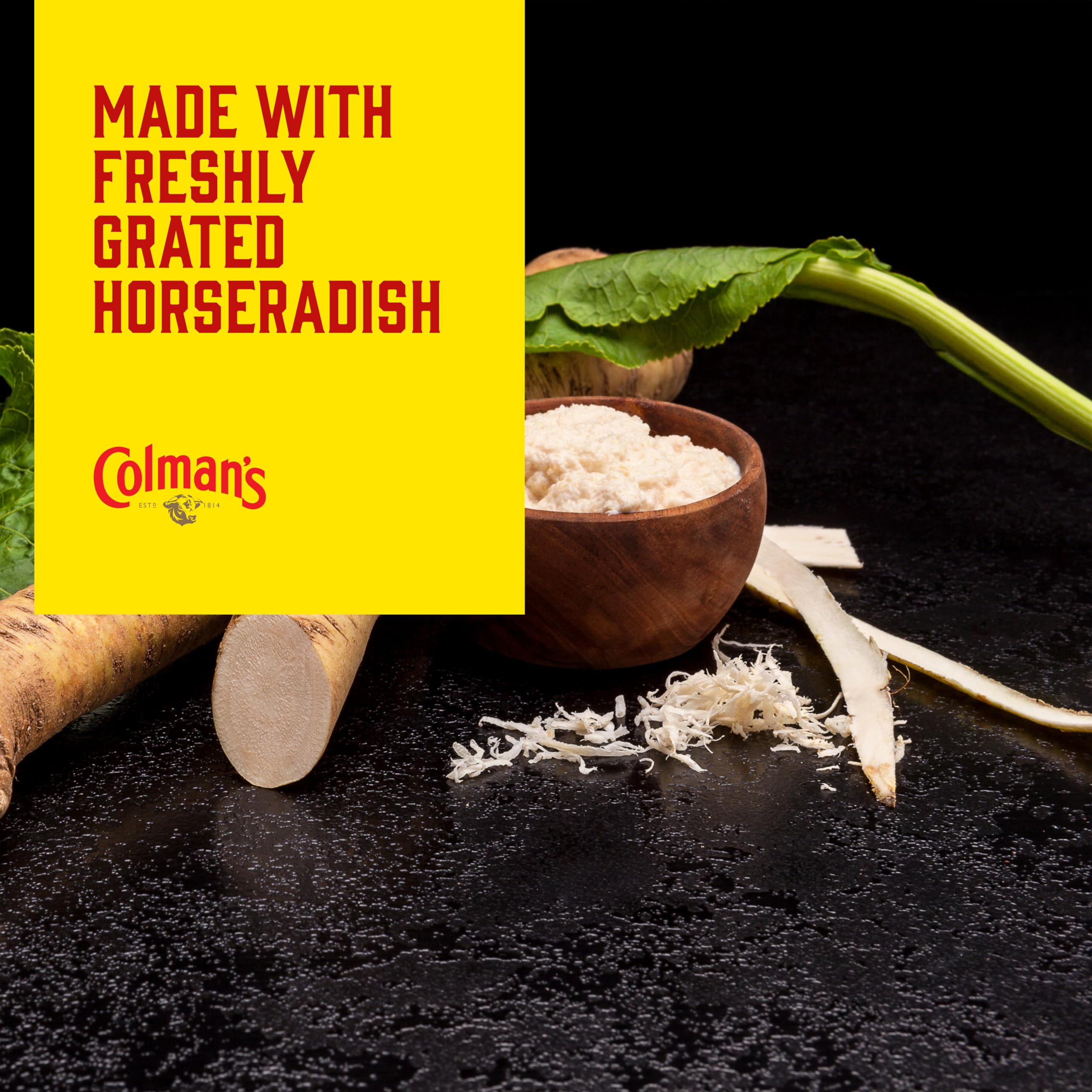 Colman's Horseradish Sauce - Freshly Grated Condiment for Roast Beef | 136g Jar 6