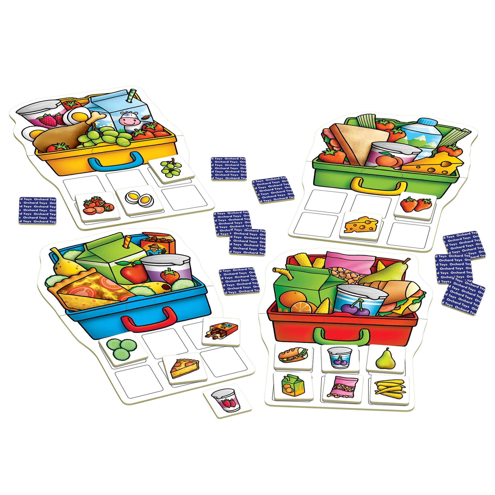 Orchard Toys Lunch Box Game - Memory & Matching Skills | Ages 3-7 | 2-4 Players