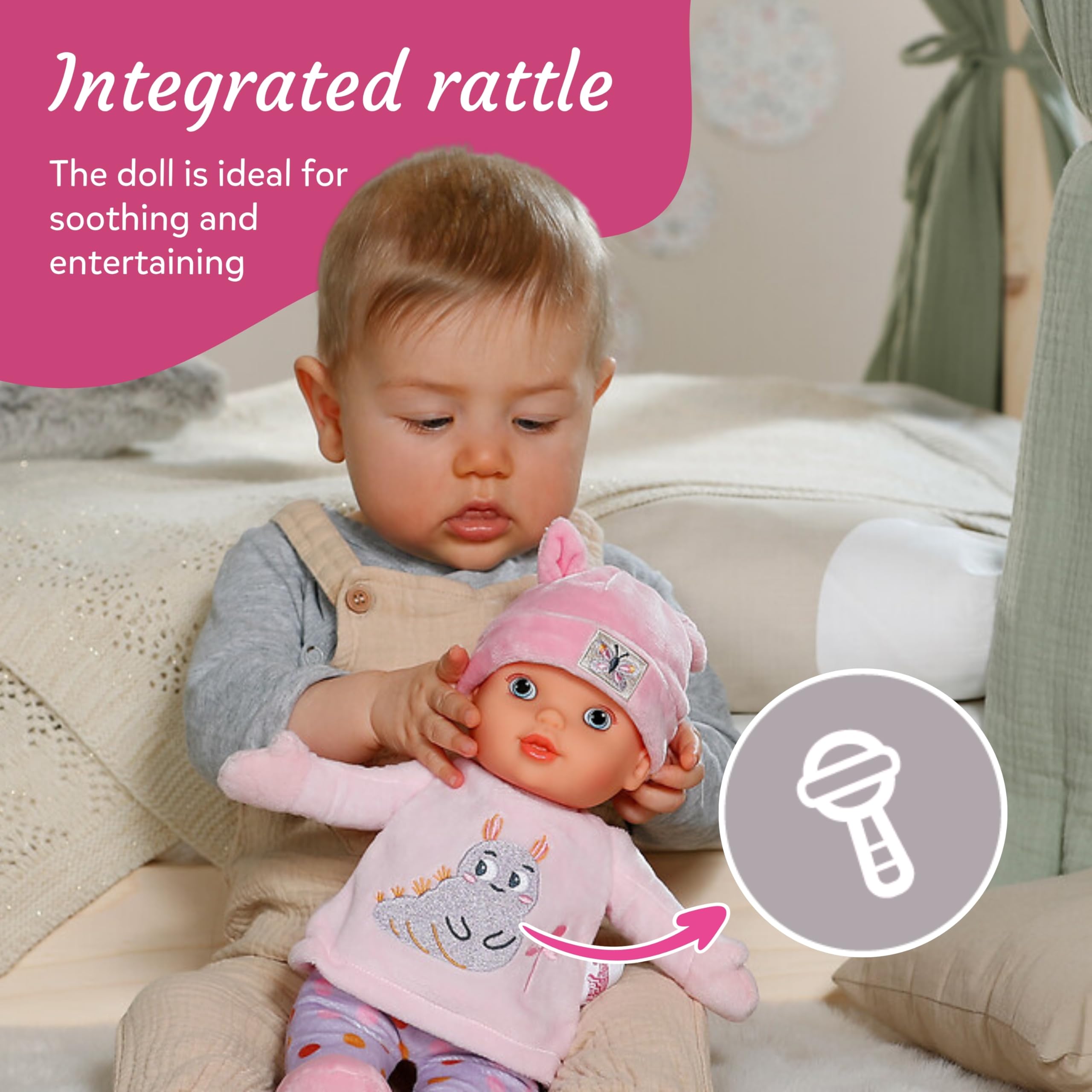 Baby Annabell Sweetie Pink - Soft30 cm First Doll for Newborns