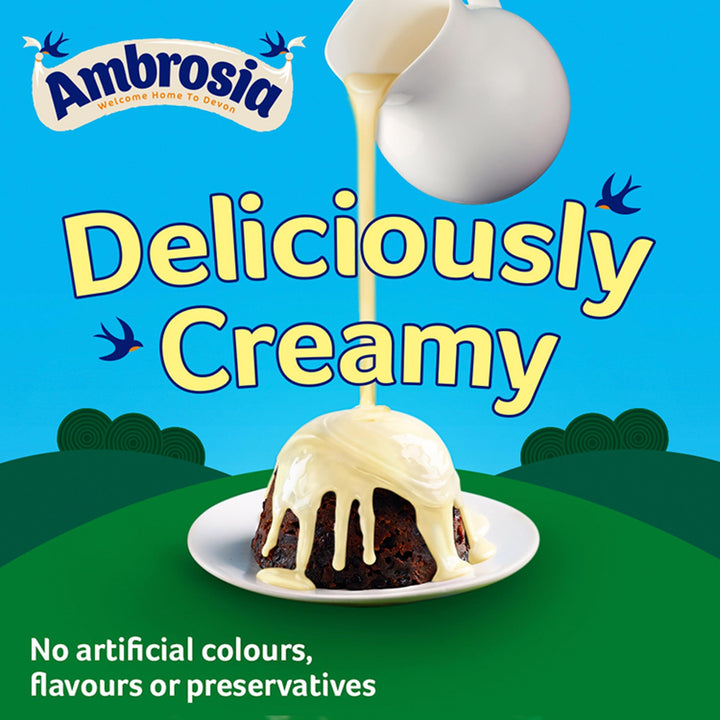 Ambrosia Light Devon Custard Pot, 30% Less Sugar & Fat, Calcium-Rich Dessert