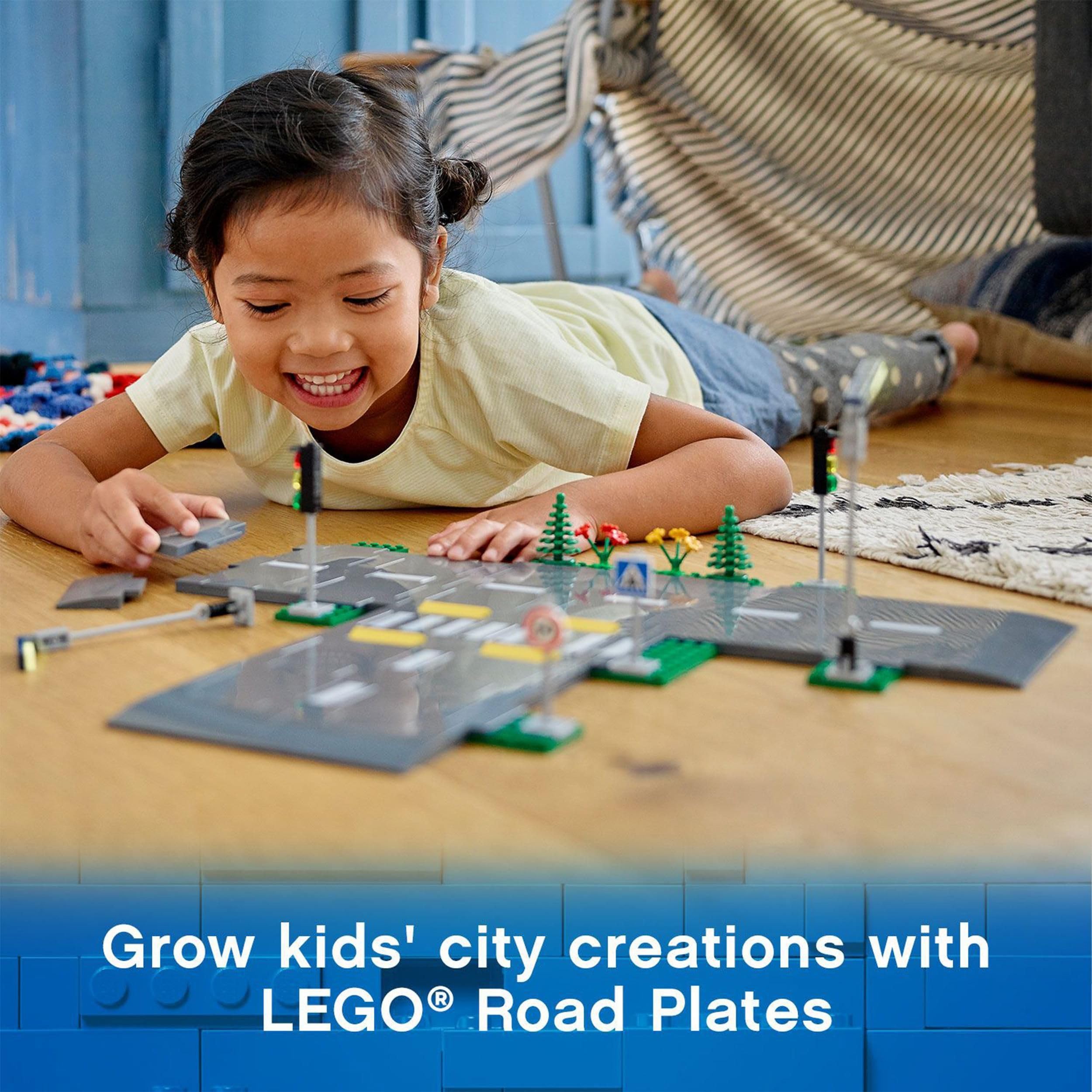LEGO City Road Plates Building Set 60304 with Traffic Lights and Glow in the Dark Bricks | Ages 5+ 2