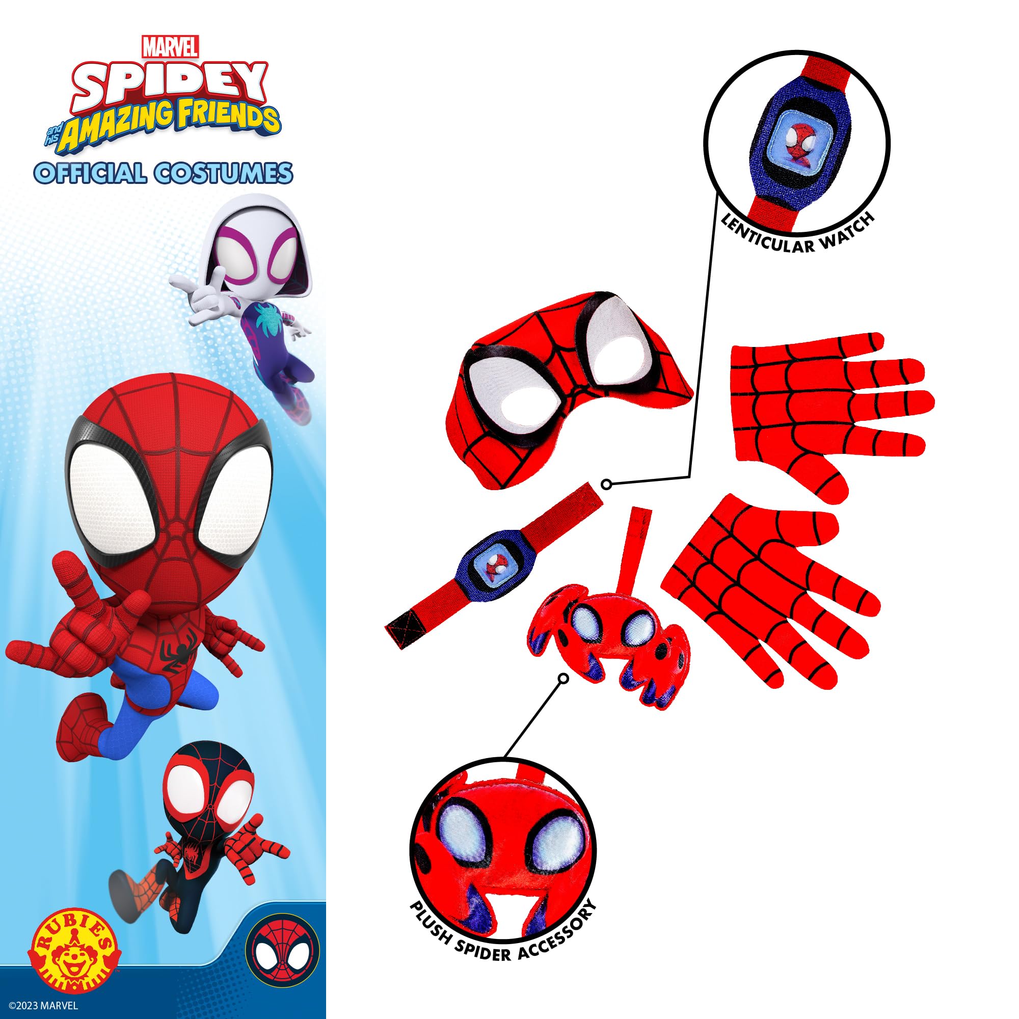 Rubies Official Marvel Spidey and His Amazing Friends Toddler Accessory Set | Polyester 3
