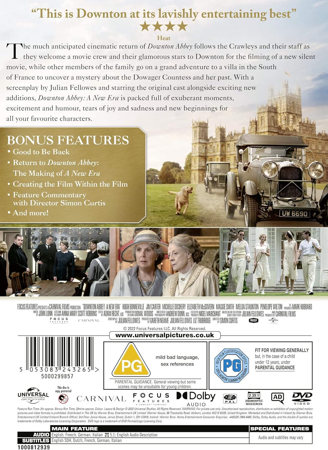 Downton Abbey: A New Era [DVD] [2022]