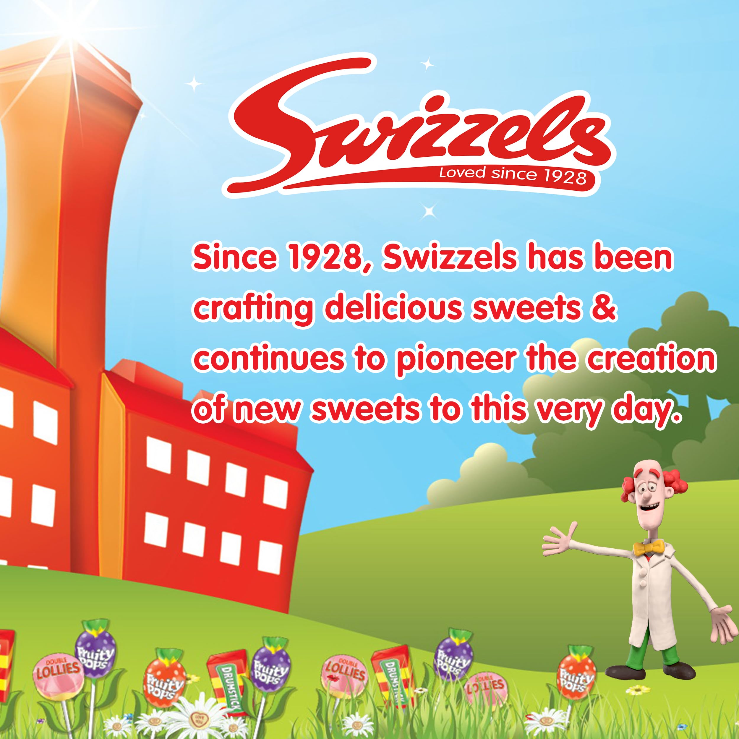 Swizzels Luscious Lollies 176g - Drumstick & Fruity Pops Assorted Sweets