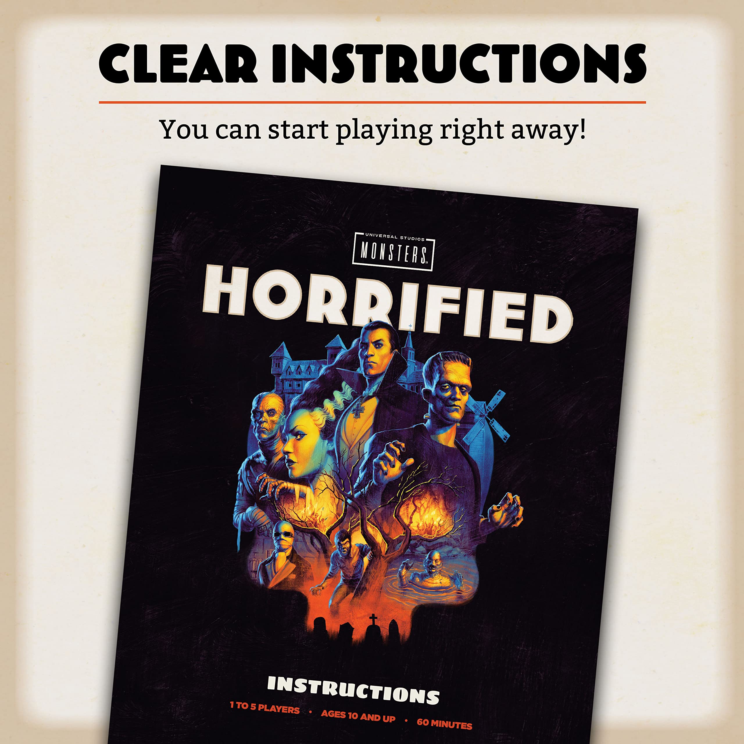 Ravensburger Horrified: Universal Monsters Strategy Board Game | 1-5 Players | Ages 10+ | 60 Min Playtime 5