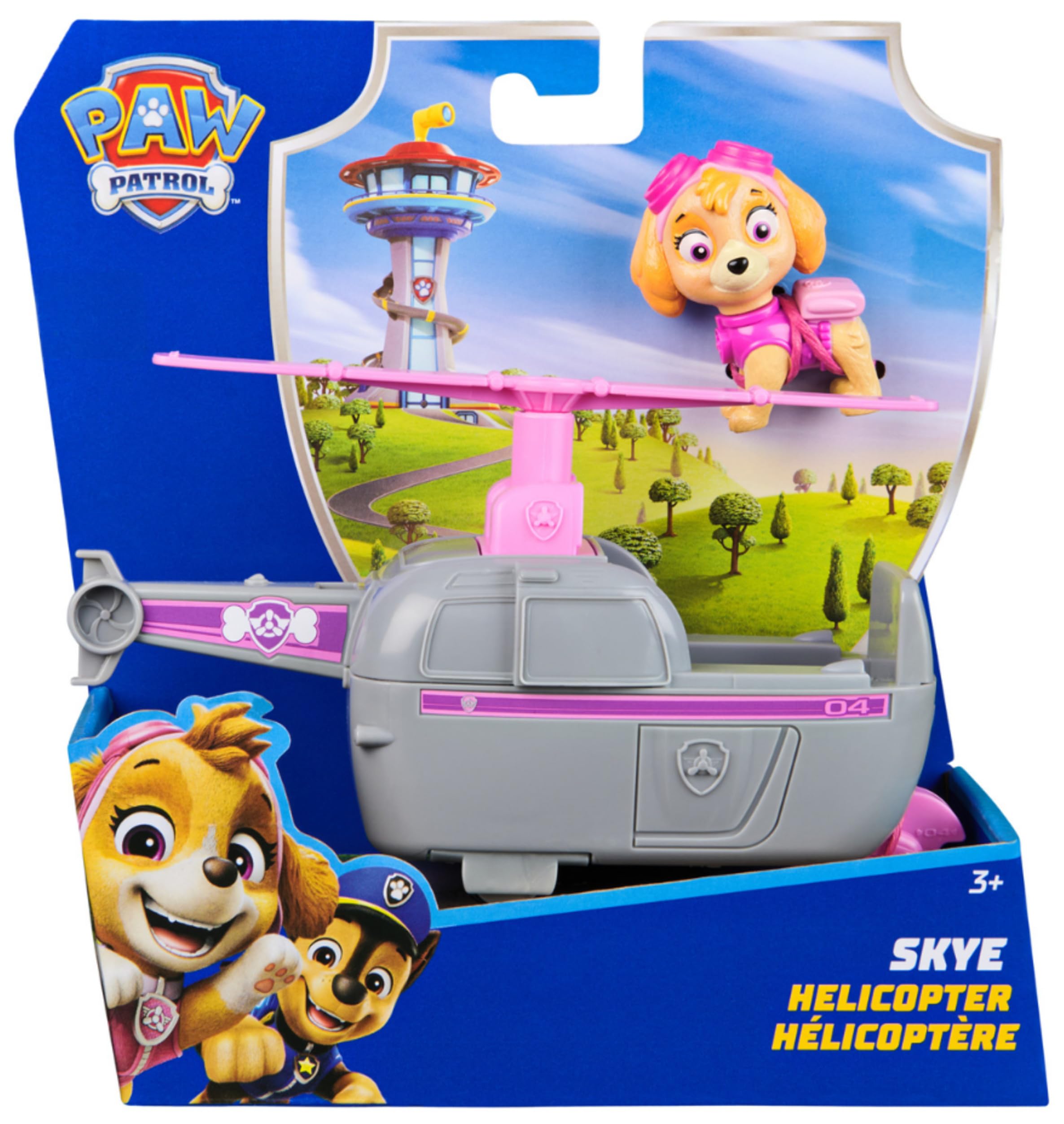 Paw Patrol Skye’s Helicopter Toy Vehicle with Collectible Action Figure | Ages 3+ | Recycled Plastic 6