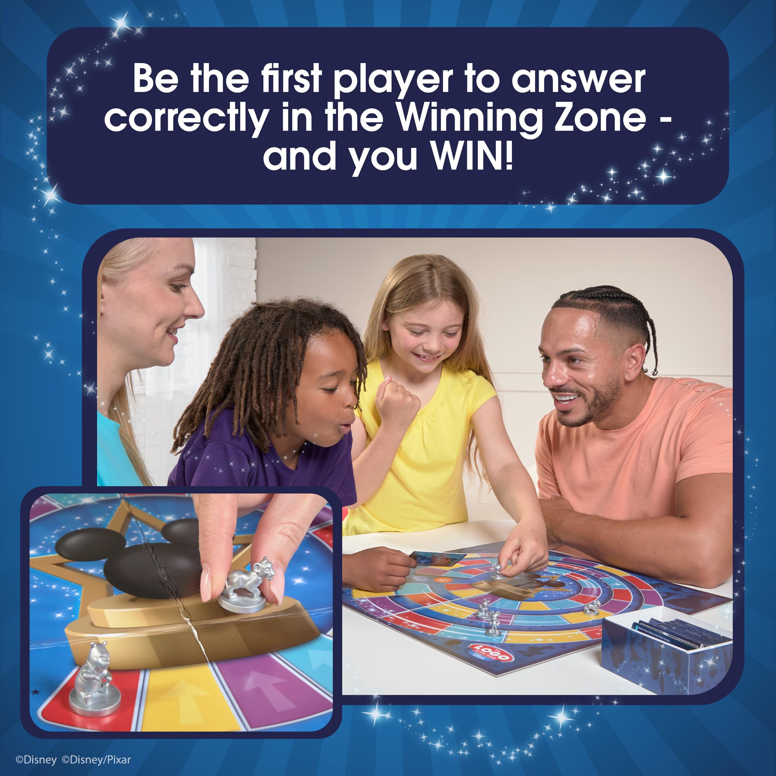Tomy The LOGO Board Game Disney Edition - Family Trivia Game with 400 Cards 3