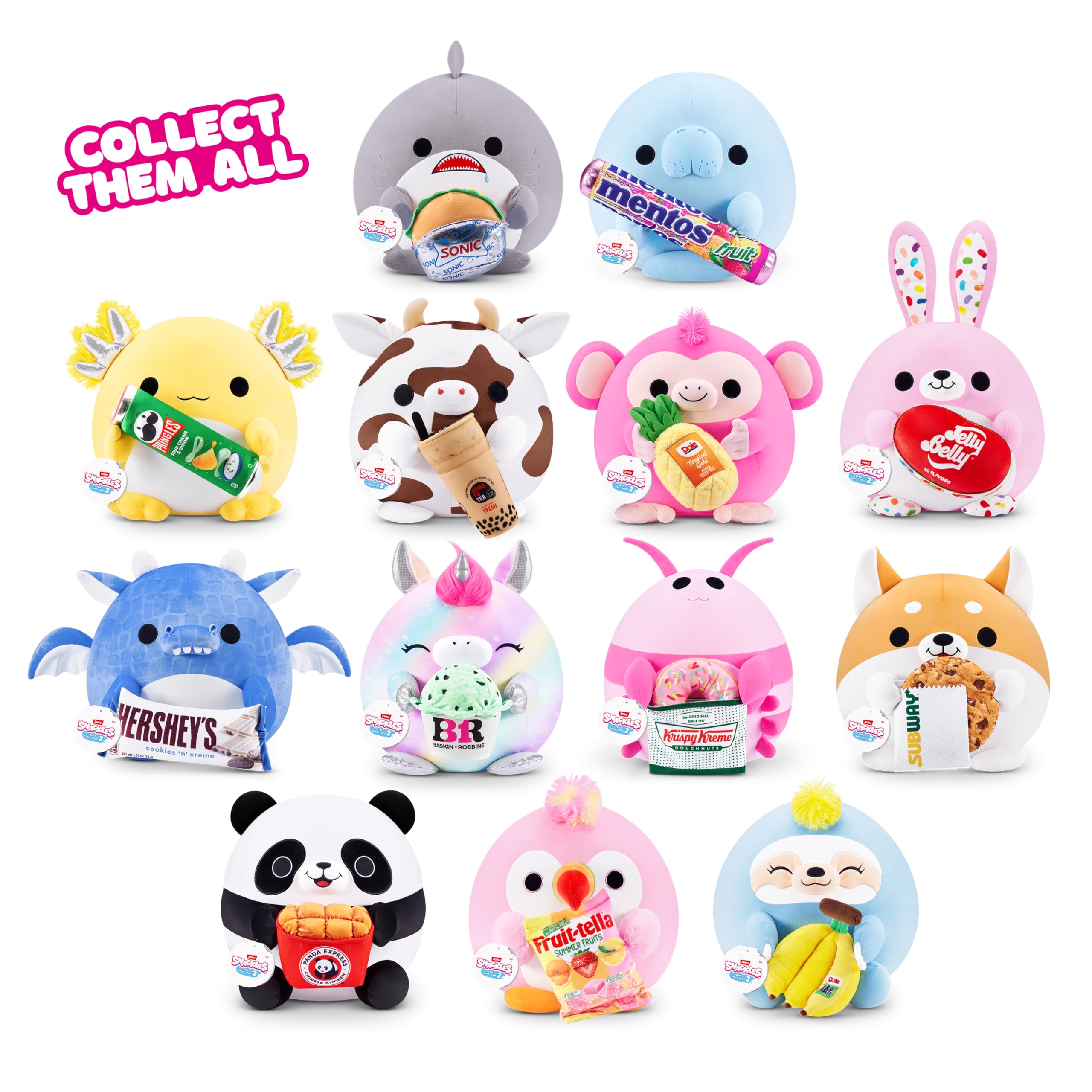 Snackles Series 2 Wave 2 - Cow Snack Swap 20 cm Super Soft Plush Collectible 9