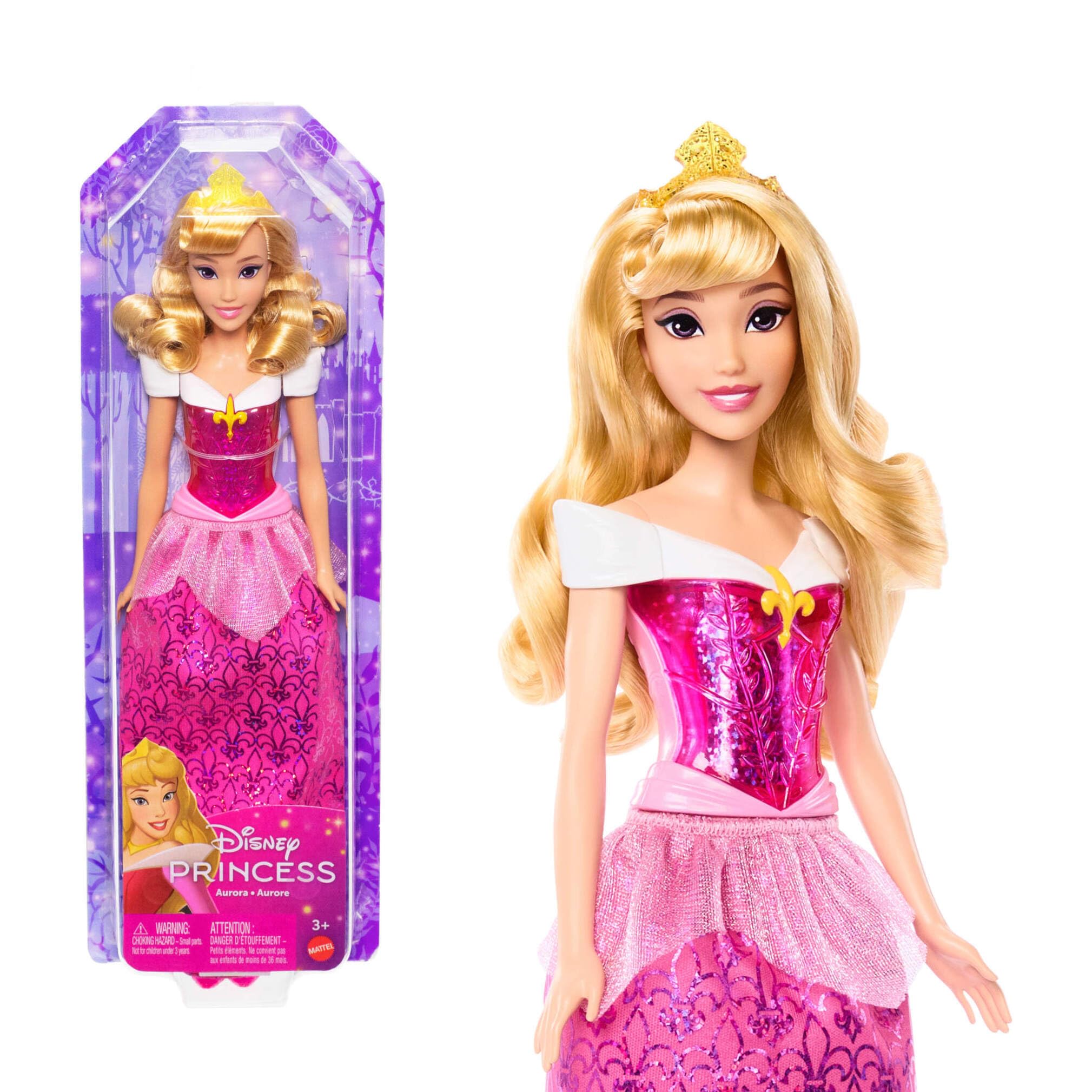 Mattel Disney Princess Aurora Doll - Posable Fashion Doll with Sparkling Outfit | 28 cm | HLW09 1
