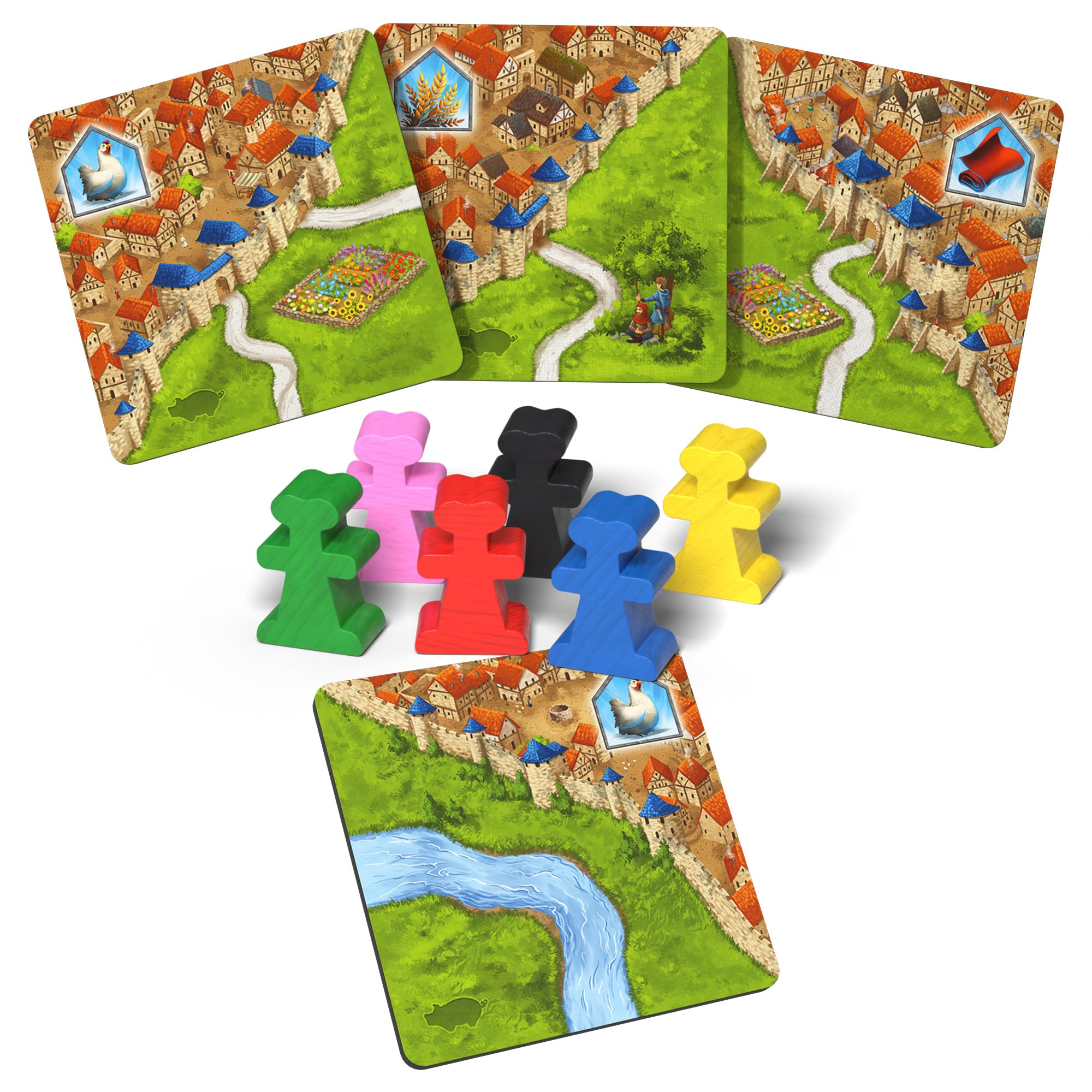 Hans im Glück Carcassonne: Traders & Builders Expansion 2 Refresh | Strategy Board Game | 5 Players 2