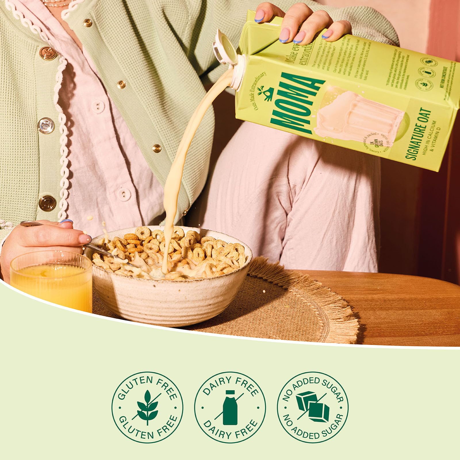 MOMA Signature Oat Drink - 1L - Plant-Based, Vegan, Calcium & Vitamin Enriched - Made with British Oats 7