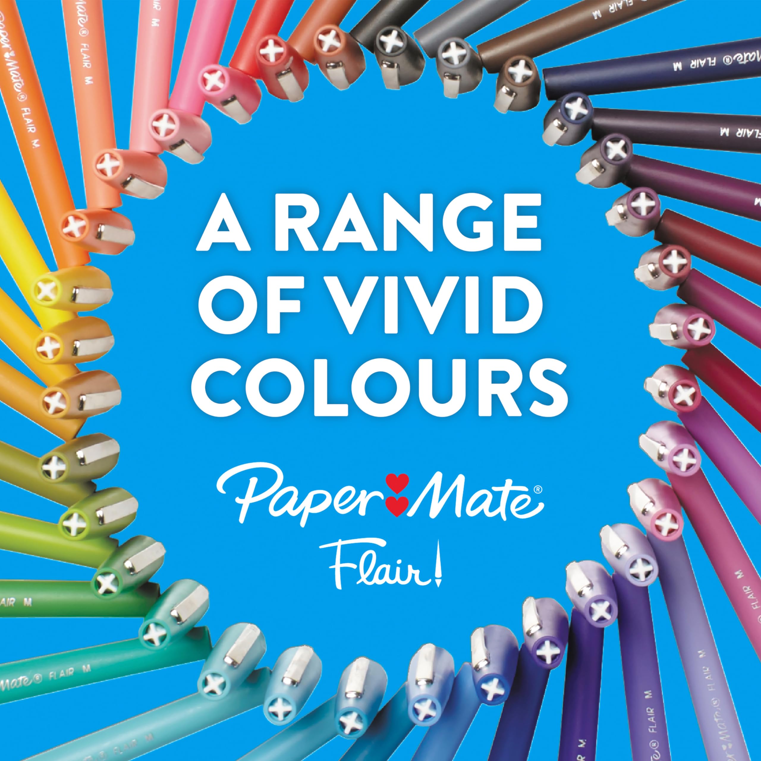 Paper Mate Flair Felt Tip Pens - Medium Point 0.7mm | No-Bleed Ink | Pack of 12 4