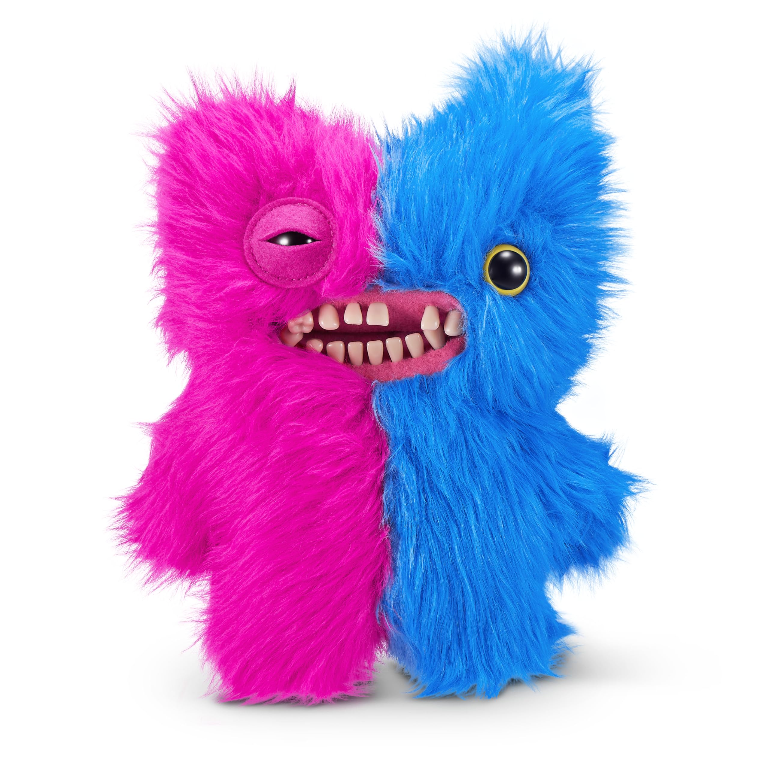 Fuggler Misfit Monsters 9-inch Series 1 - Mr Screech & Mr Buttons Pink & Blue Plush Toy Set 8