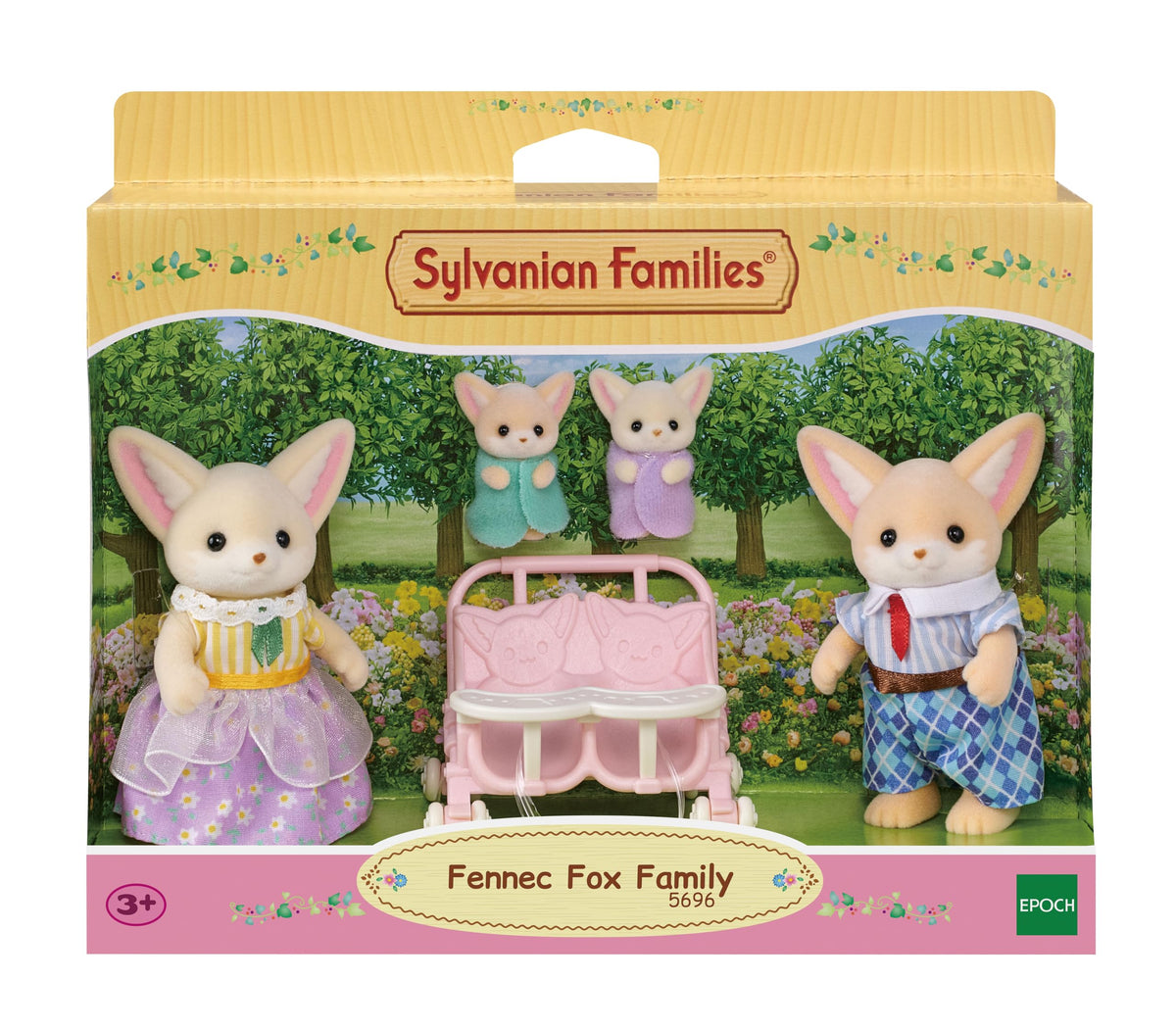 Sylvanian Families 5696 Fennec Fox Family Playset - 5 Pieces, Ages 3+