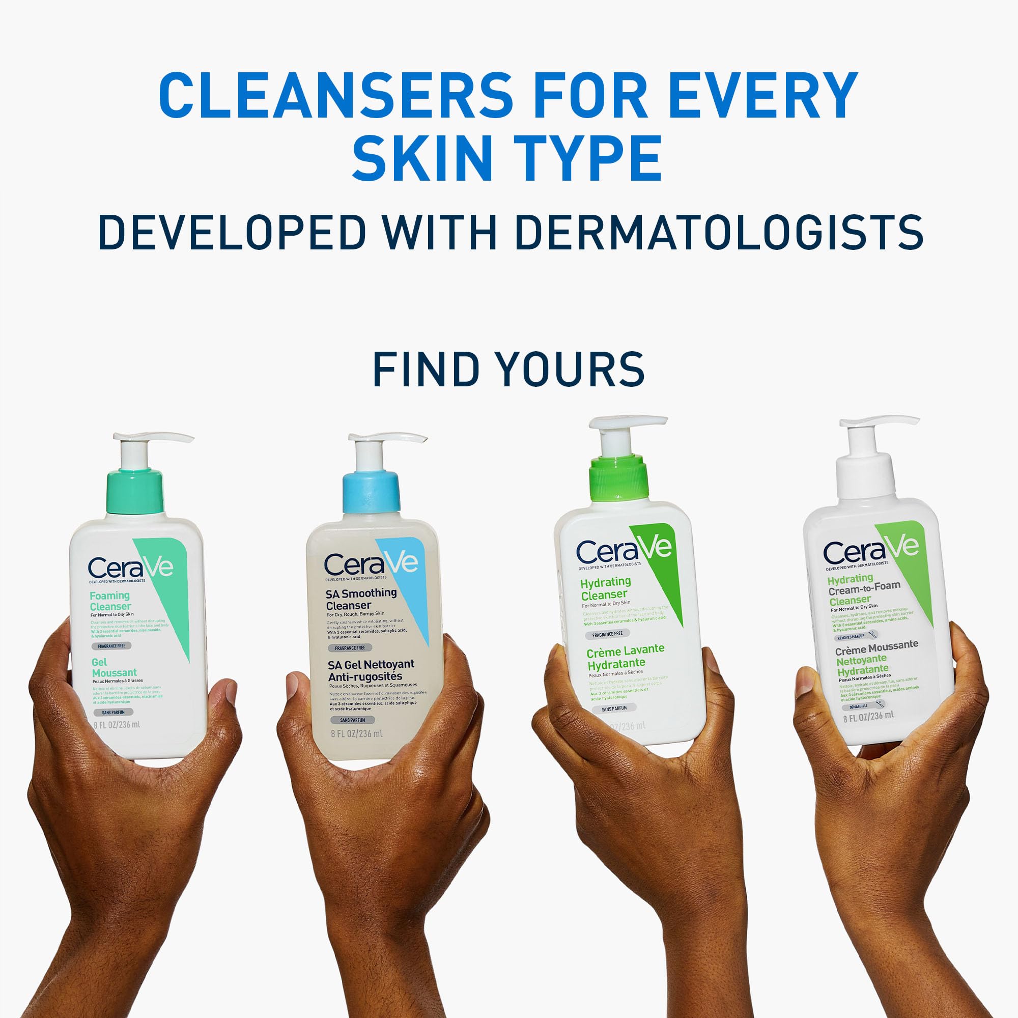 CeraVe Hydrating Cleanser for Face & Body with 3 Essential Ceramides & Hyaluronic Acid (630g) 7