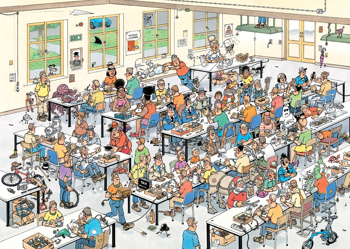 Jan van Haasteren Can We Fix It? - 1000 Piece Adults Jigsaw Puzzle | 68cm x 49cm 2