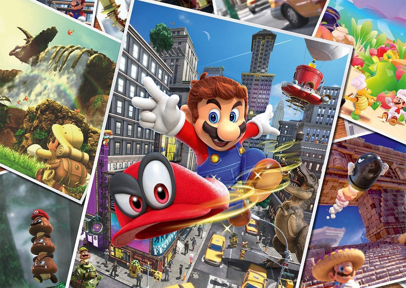 Winning Moves Super Mario Odyssey 500 Piece Jigsaw Puzzle Game | Ages 8+