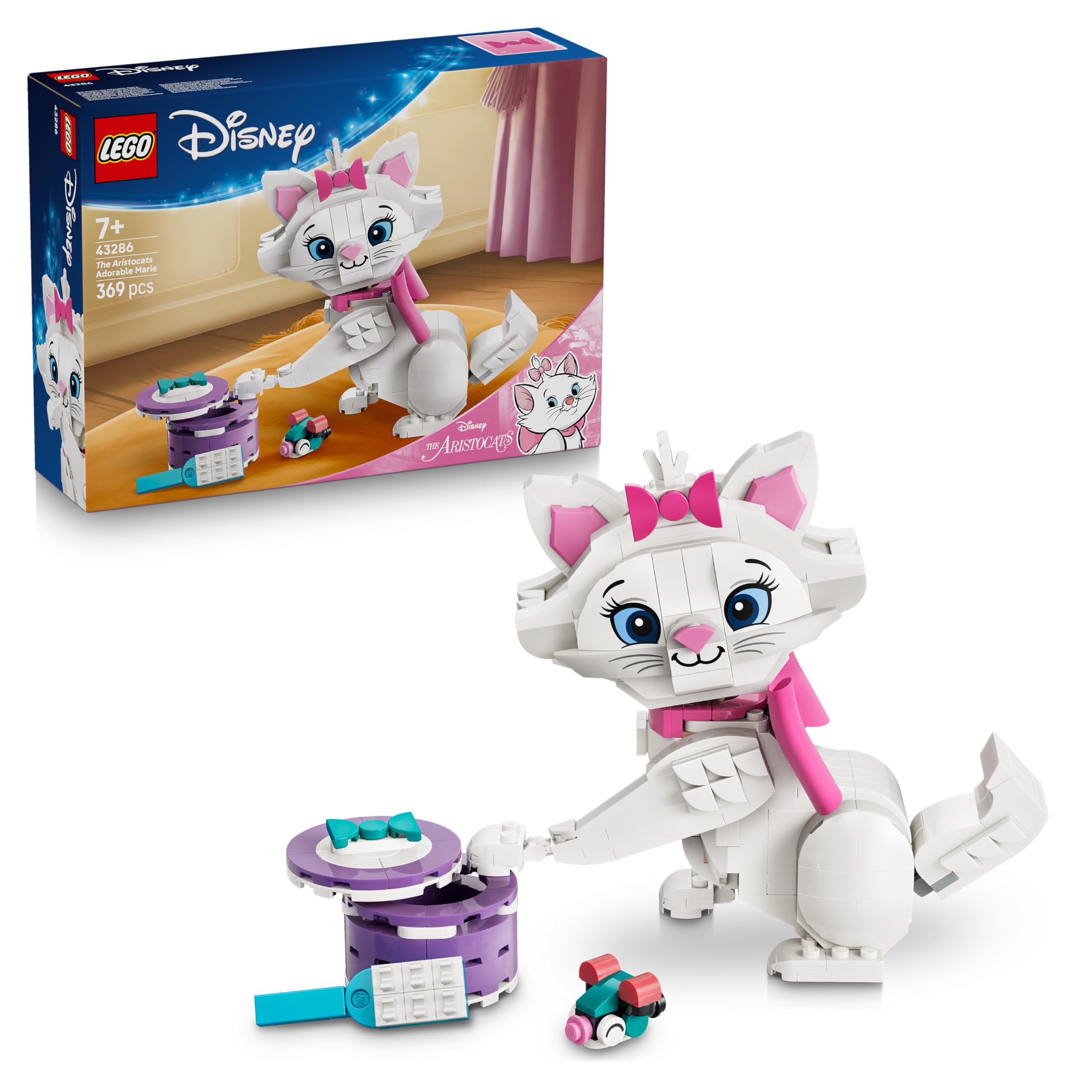 LEGO|Disney The Aristocats Adorable Marie - Toy Cat Animal Figure w/Accesso 1
