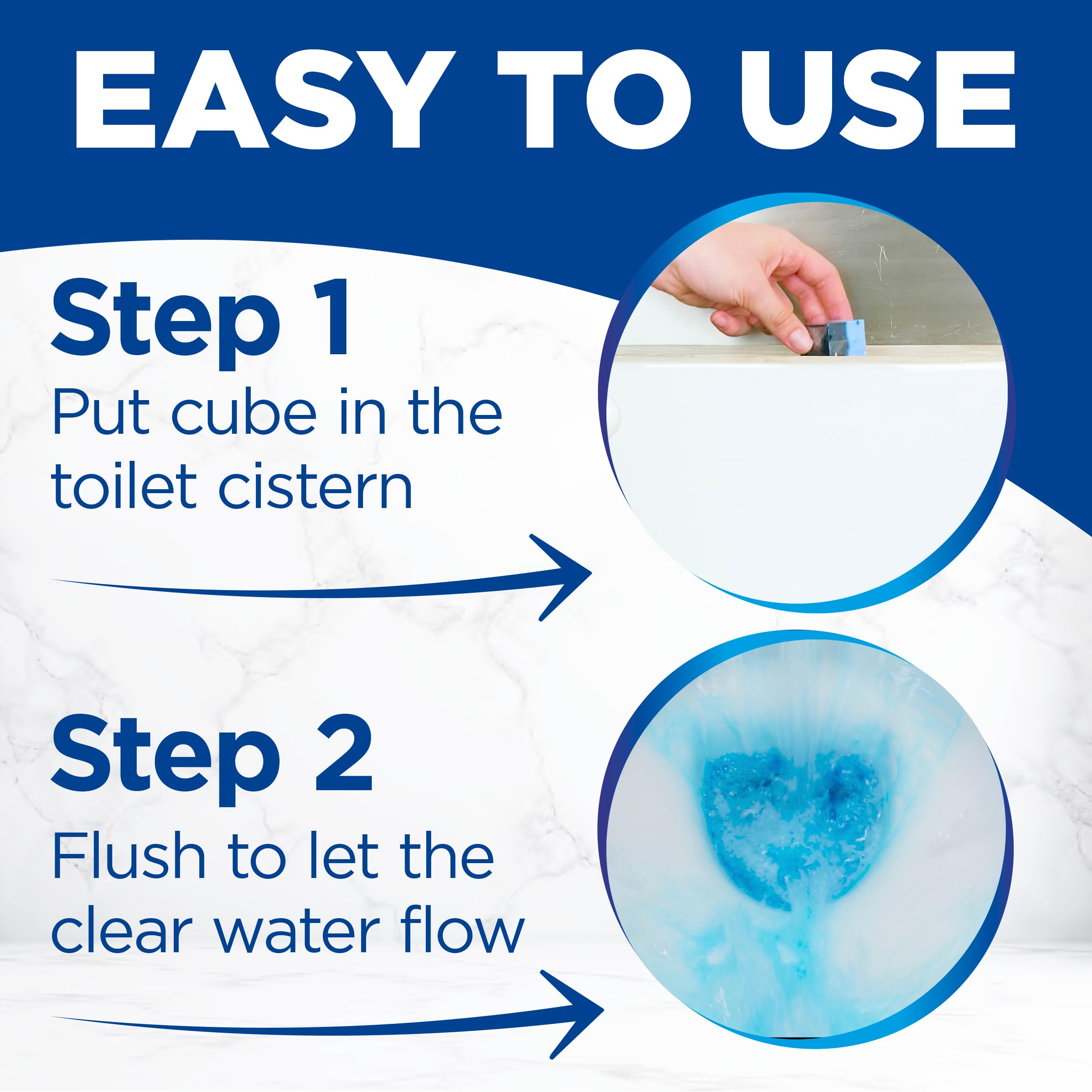 Bloo Hygiene 3in1 Cleaning Foam Toilet Blocks - Active Limescale Prevention, Fresh Scent | 2 Pack 6