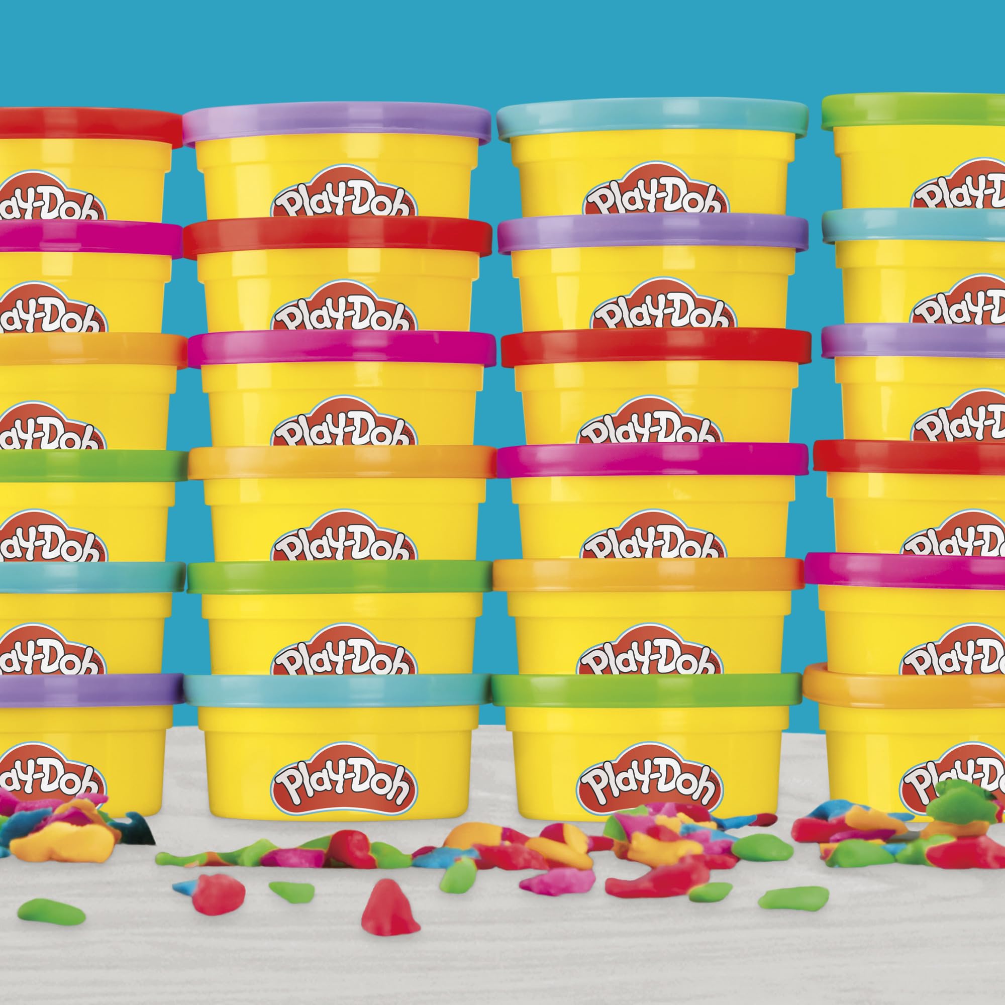 Play-Doh Party Favour Pack of 24 Cans with Cutters | Non-Toxic Modelling Clay for Ages 3+ 7