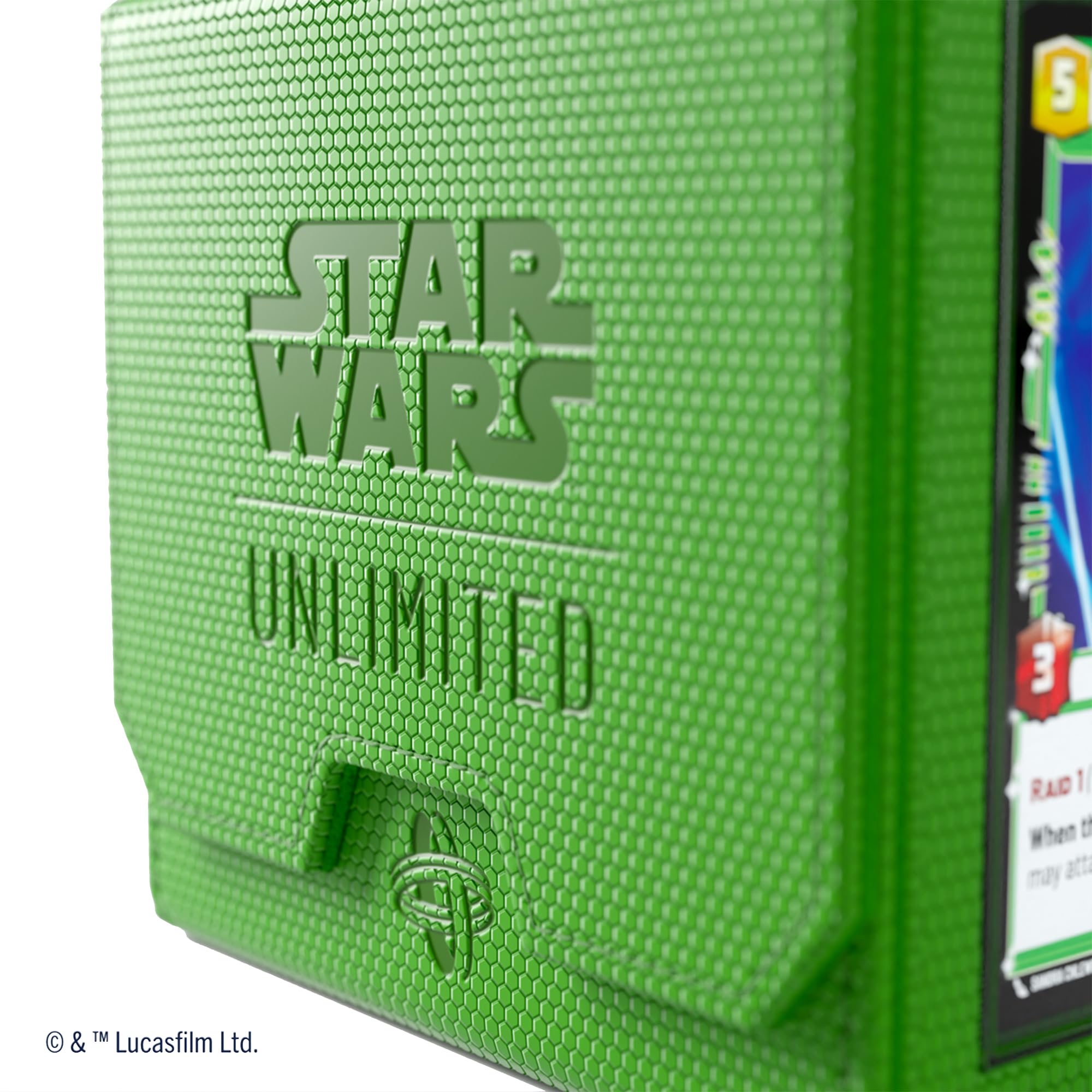 Gamegenic Star Wars Unlimited Deck Pod - Green | Holds 60 Double-Sleeved Cards | Includes Detachable Leader Case 2