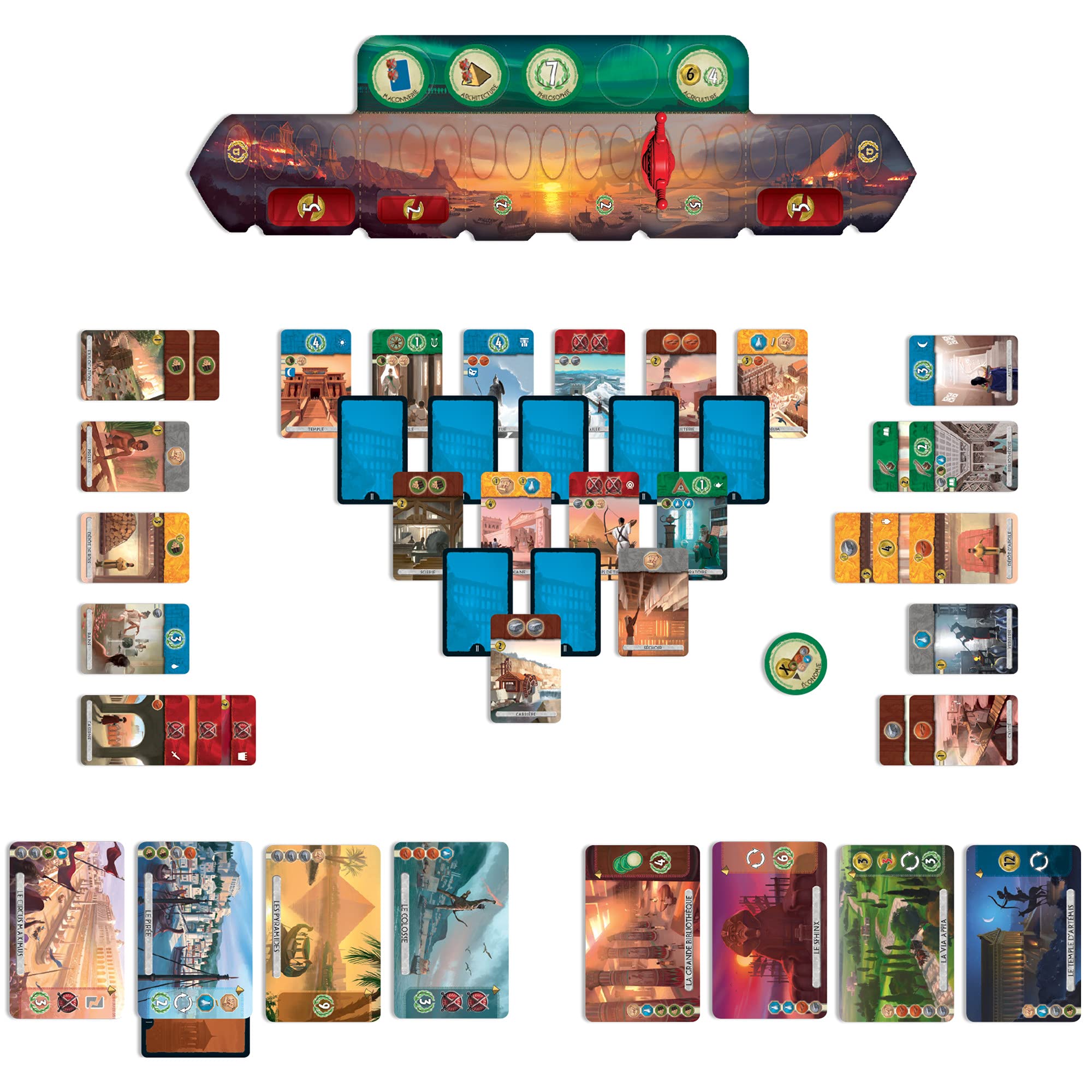 Asmodee 7 Wonders Duel Board Game | Ages 10+ | 2 Players | 30 Min Playtime 3
