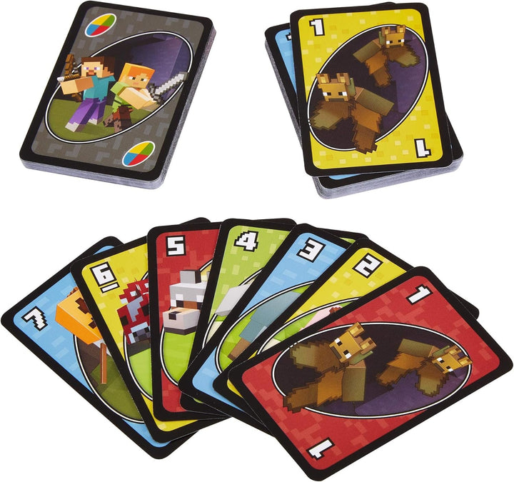 Mattel UNO Minecraft Card Game, Multi-Colour