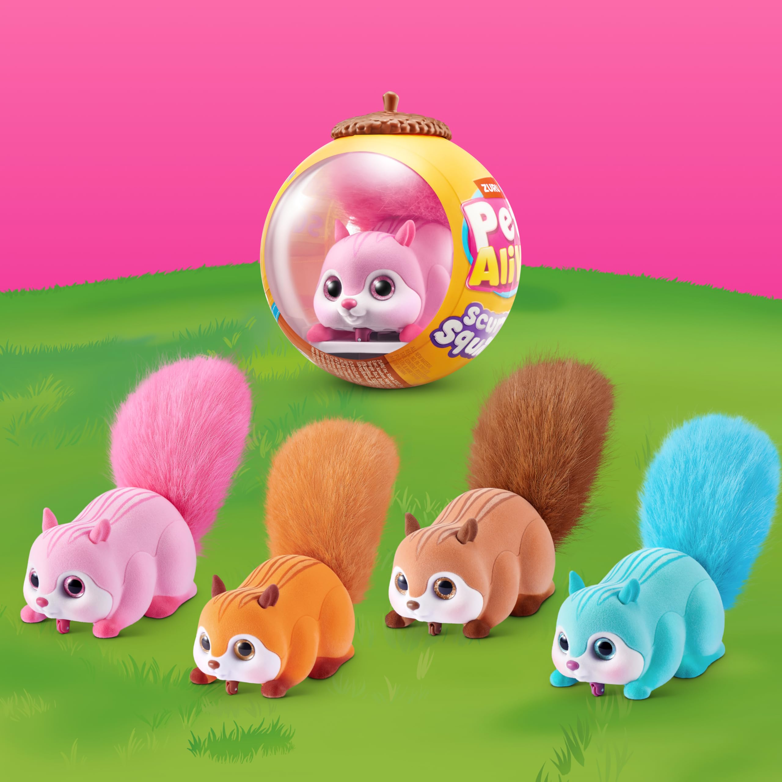 Pets Alive Scurry'n Squirrel - Interactive Robotic Pet Toy | Touch-Responsive | Ages 2+ 4