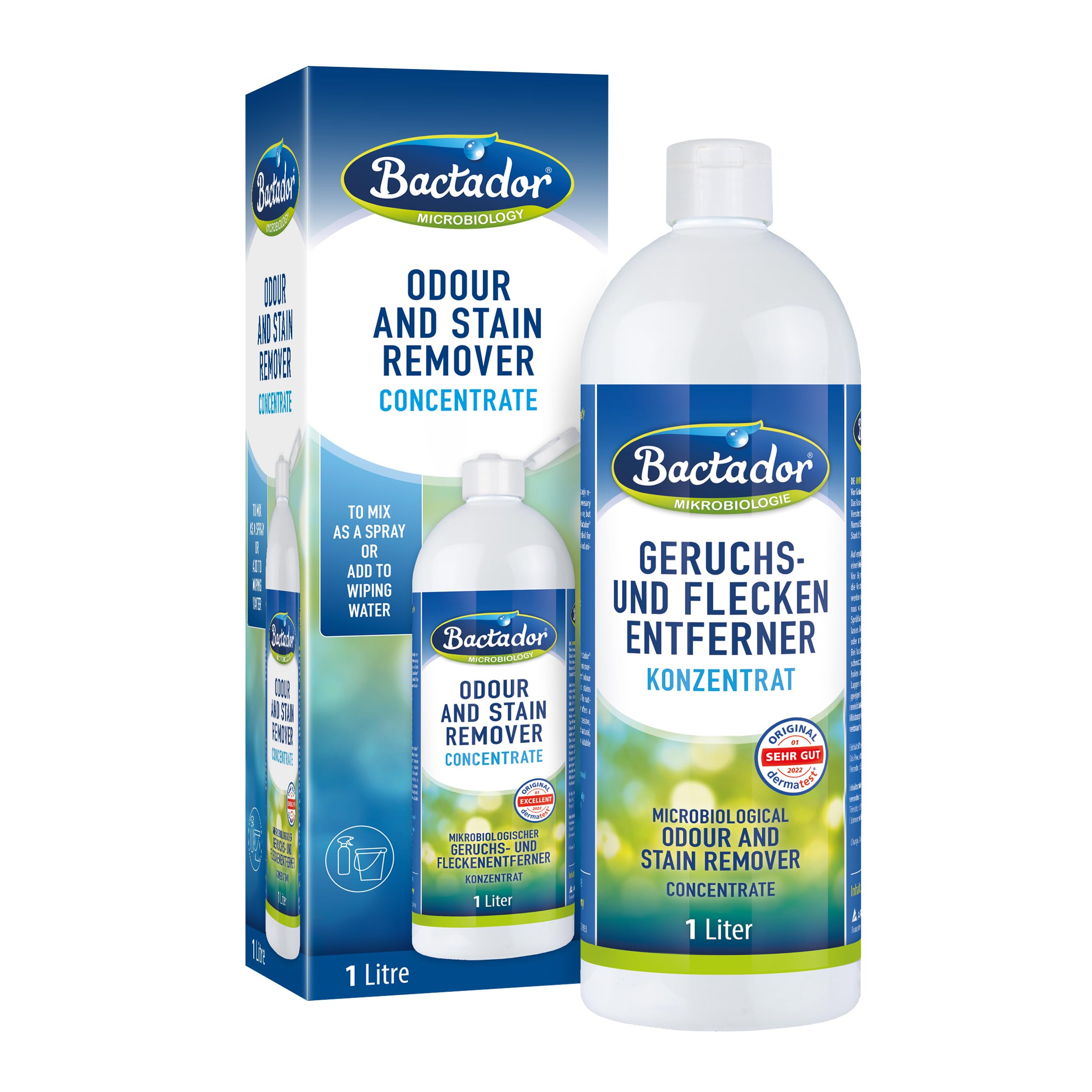 Bactador Enzyme Cleaner Concentrate - Permanent Odour & Stain Removal | 1L Concentrate