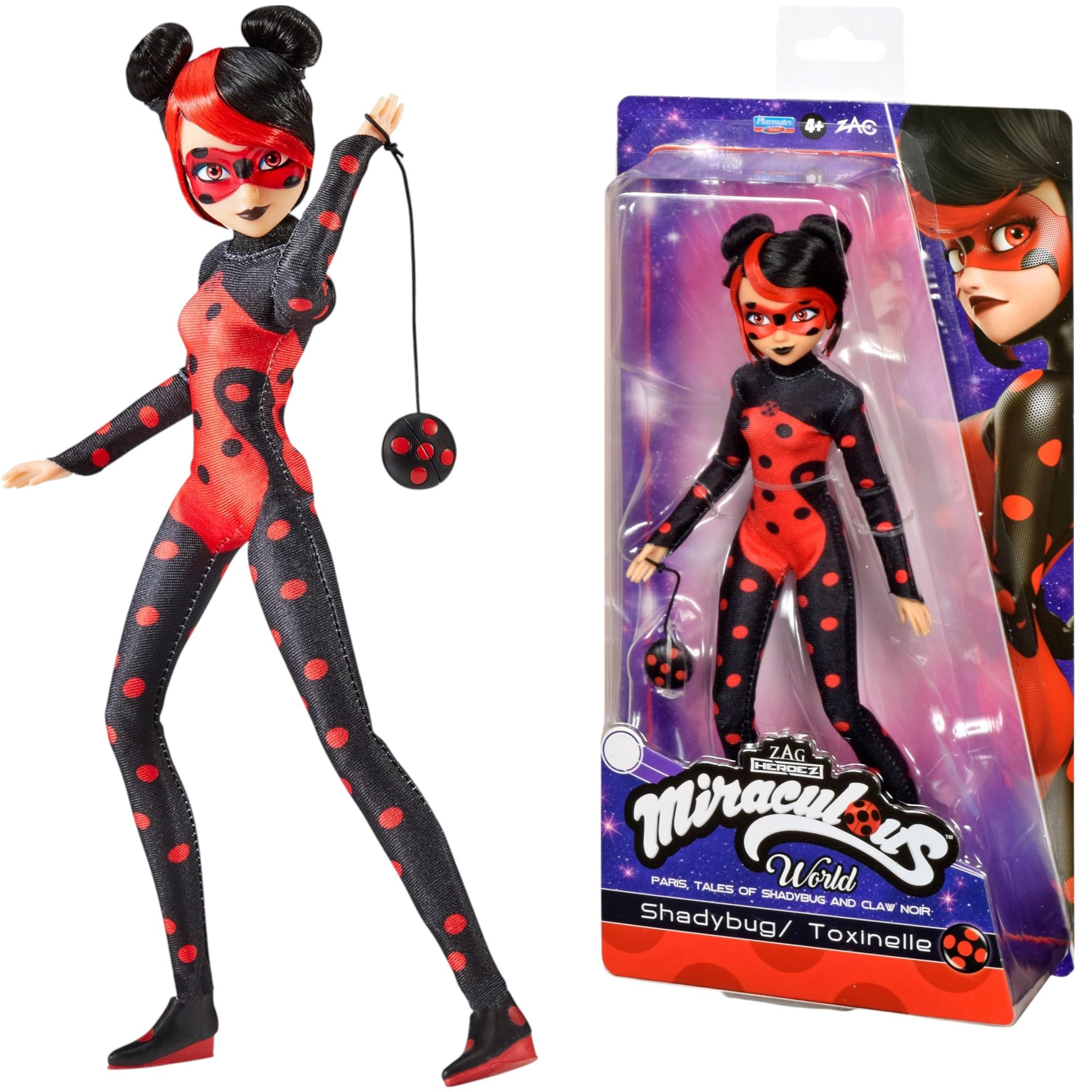 Miraculous Shadybug 26cm Action Figure with Accessories - Bandai Miraculous Dolls Range 1