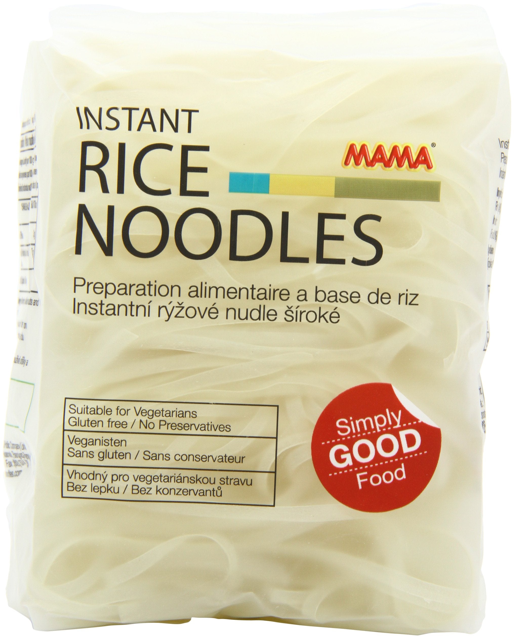 MAMA Instant Rice Noodles - Gluten Free, Vegetarian | 225g Pack of 6