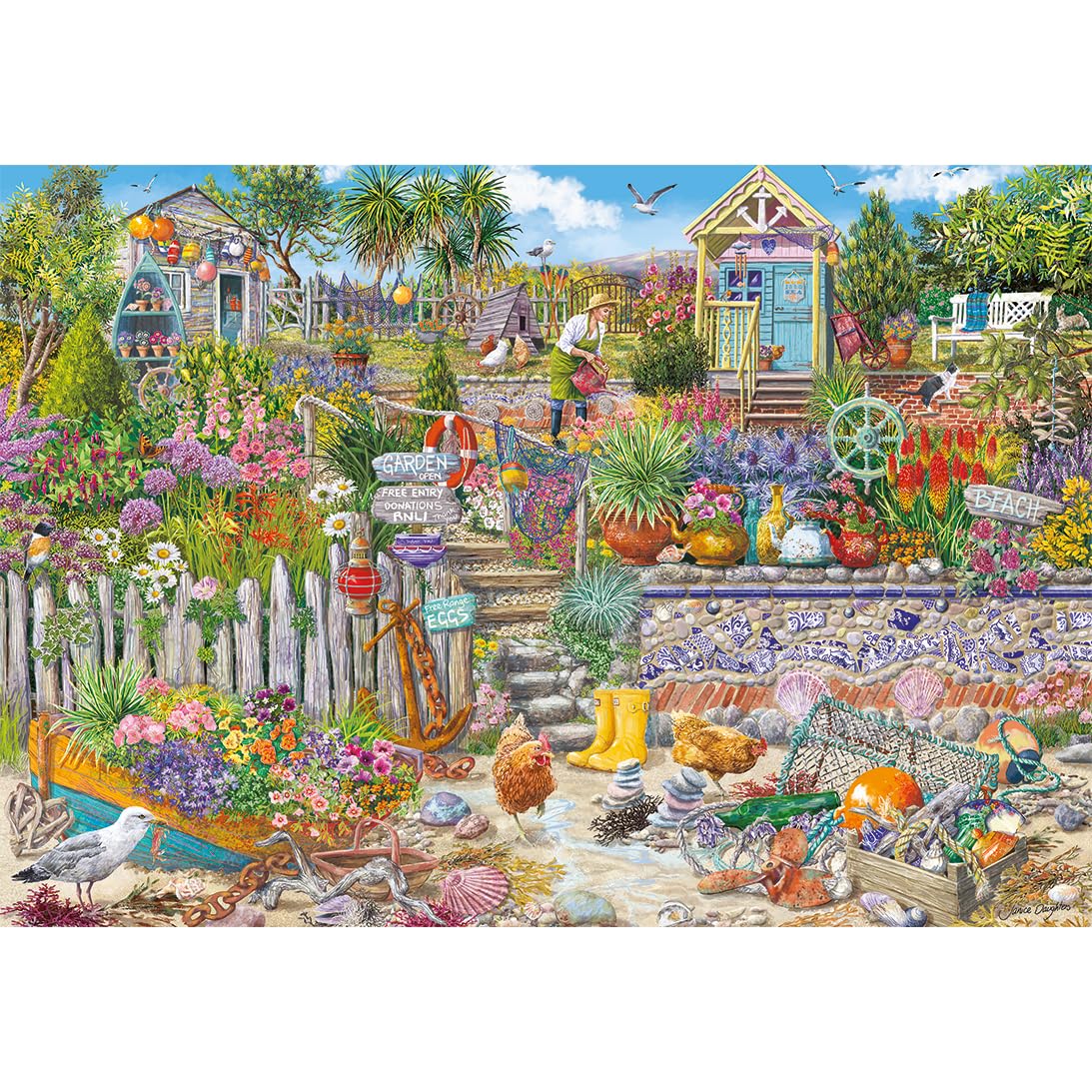 Gibsons Beachcomber's Garden Jigsaw Puzzle - 250 Extra Large Pieces | 48x34cm 2