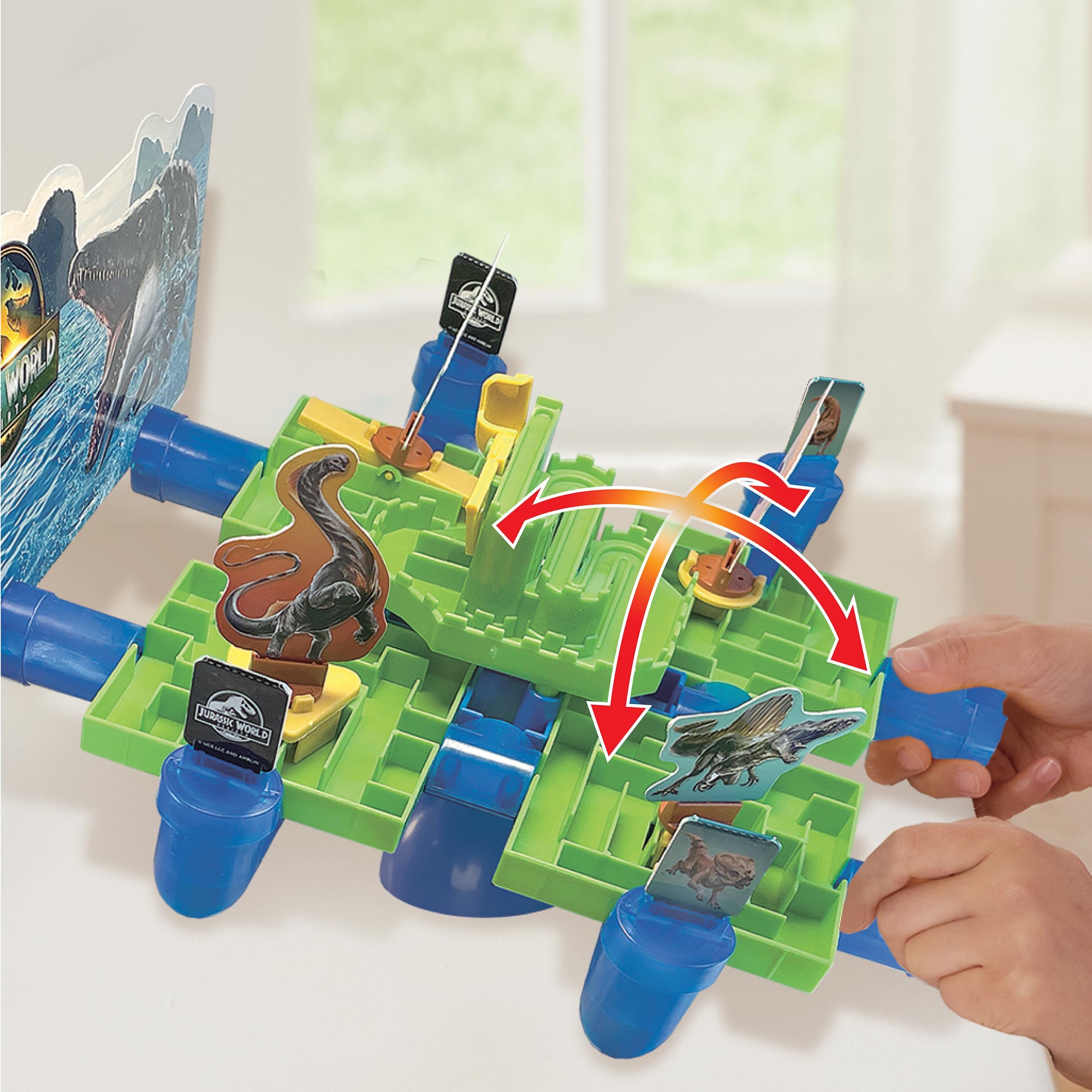 EPOCH Games Jurassic World Rebirth Maze Challenge - Skill-Based Tabletop Game for Ages 4+ 3