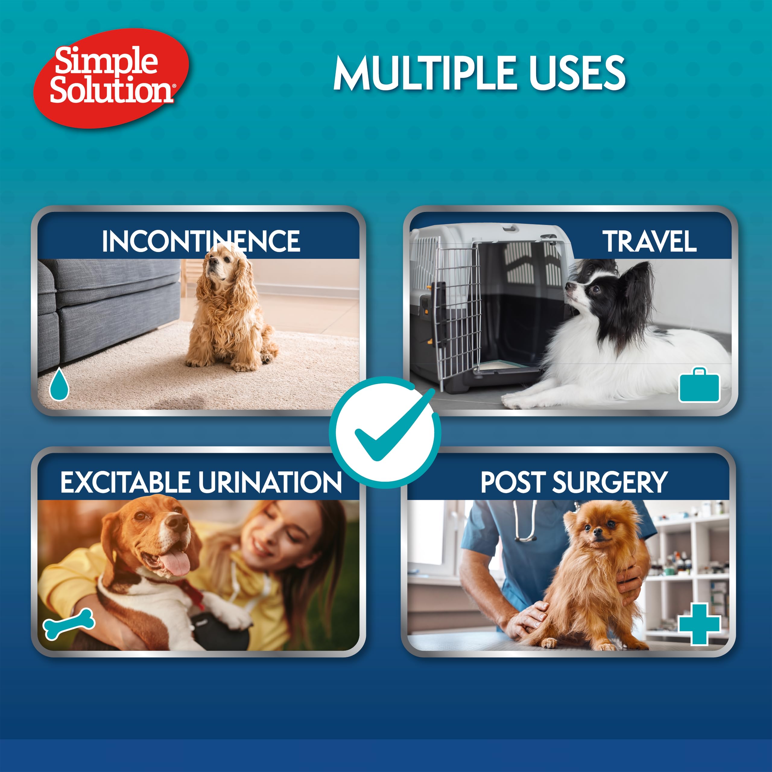 Simple Solution Disposable Dog Diapers for Female Dogs | XXL (56-94cm Waist) | 15 Count 9