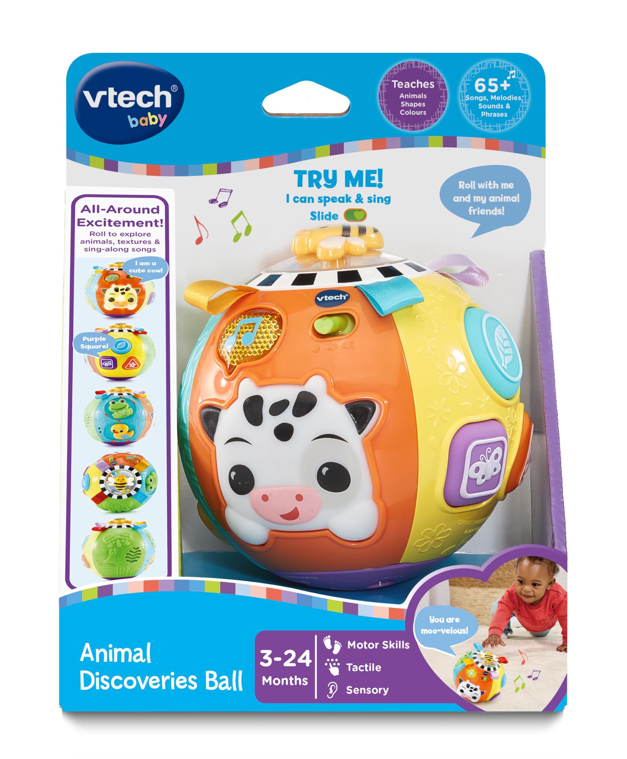 VTech Animal Discoveries Ball - Interactive Learning Toy for Ages 3-24 Months 3