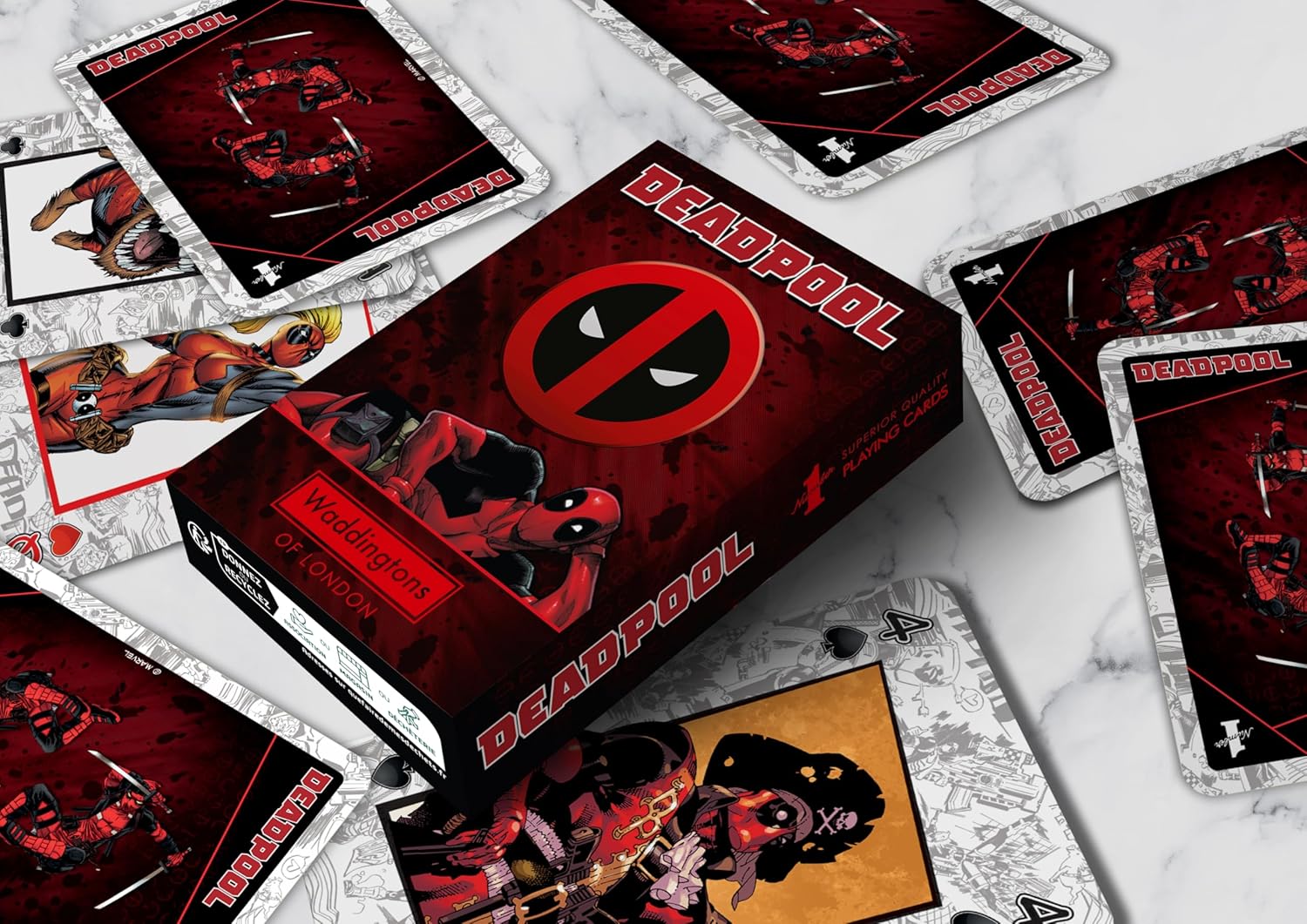 Waddingtons Number 1 Deadpool Playing Card Game – 54-Card Deck with Lady Deadpool, Kidpool & Dogpool 10