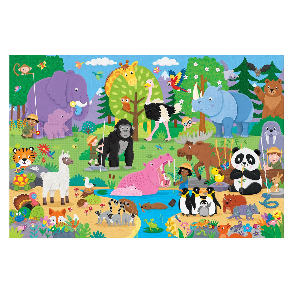 Galt Who’s Taller? Giant Floor Puzzle - 30 Pieces, 60 x 90 cm, Ages 3–6