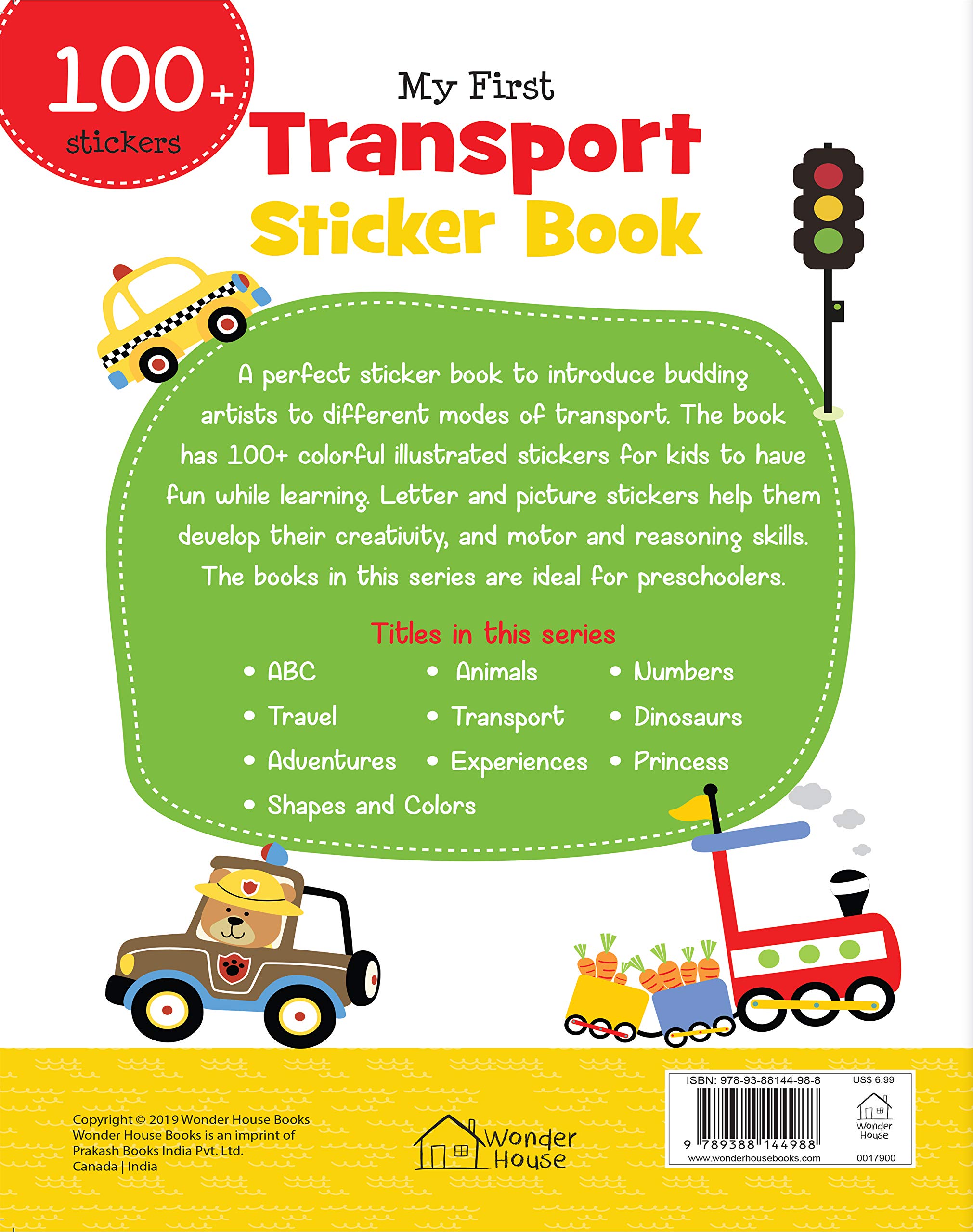 Wonder House Books My First Transport Sticker Book - 100+ Stickers | Baby - 3 Years | English