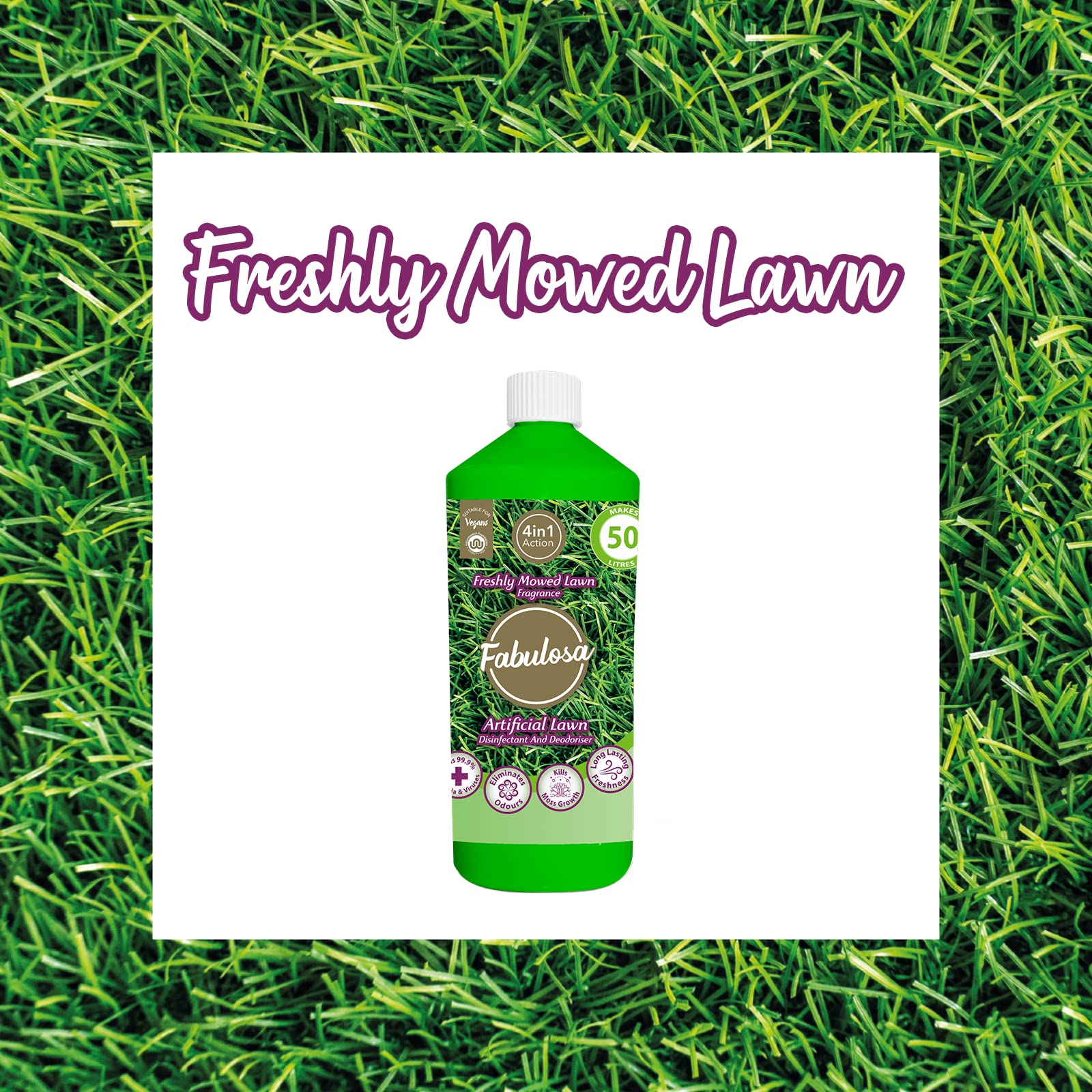 Fabulosa 4 in 1 Disinfectant & Deodoriser - Kills 99.9% Bacteria, Pet Friendly, 1L