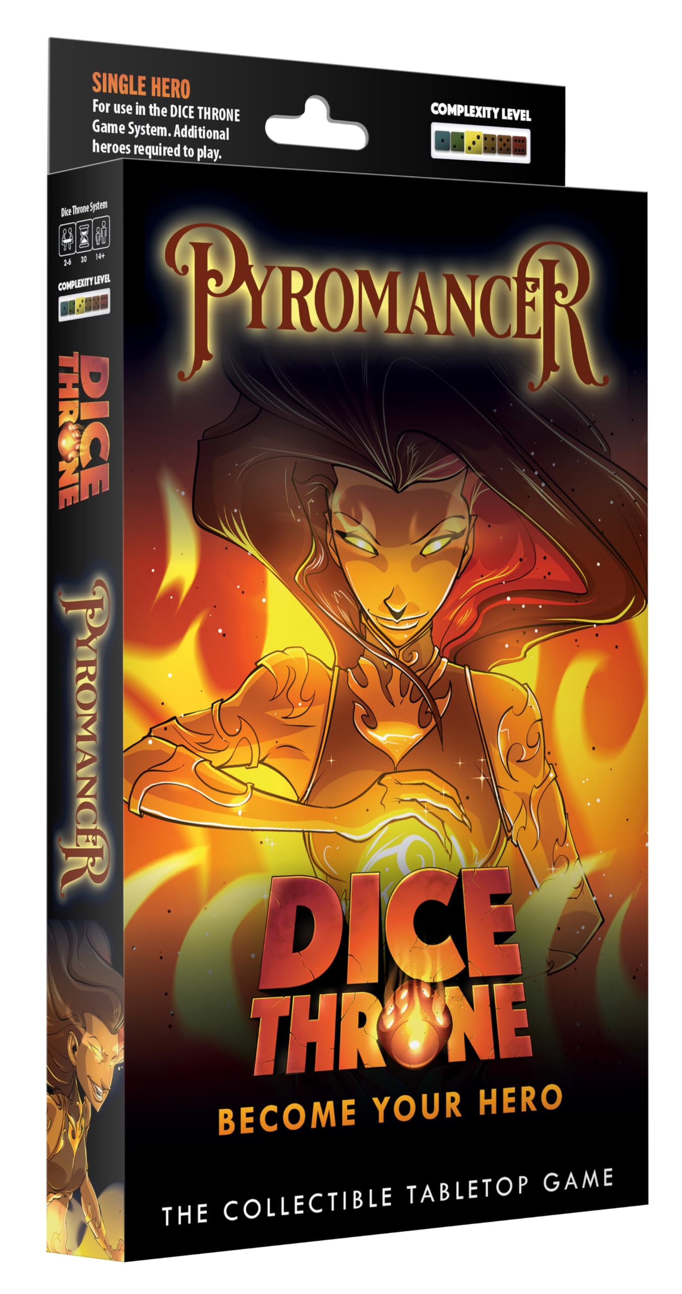 Dice Throne Pyromancer Hero Pack - High Damage Fire Playstyle | 2-4 Players | Ages 8+ 1