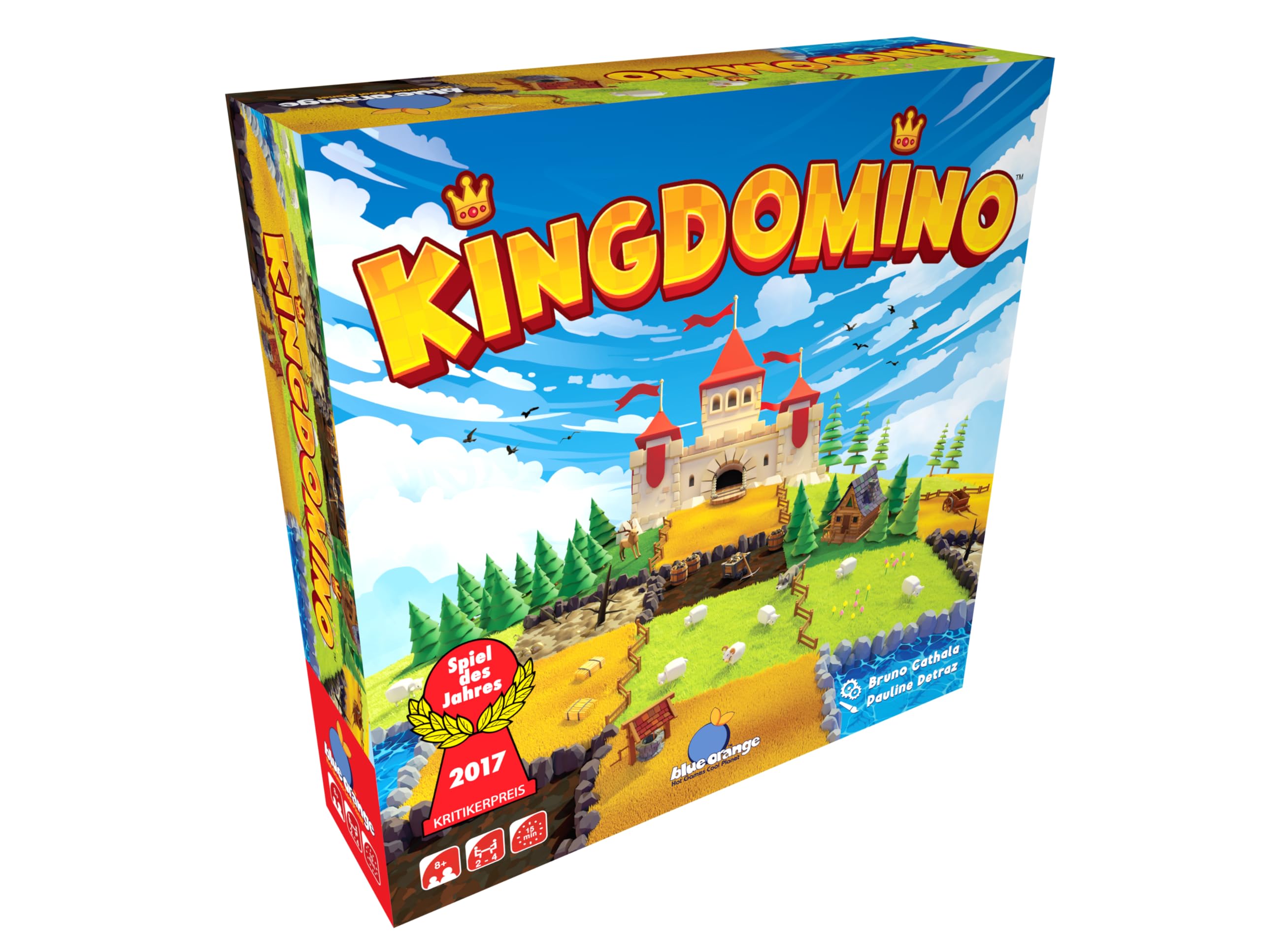blue orange Kingdomino Refresh Edition Board Game | Ages 8+ | 2-4 Players | 15 Minutes