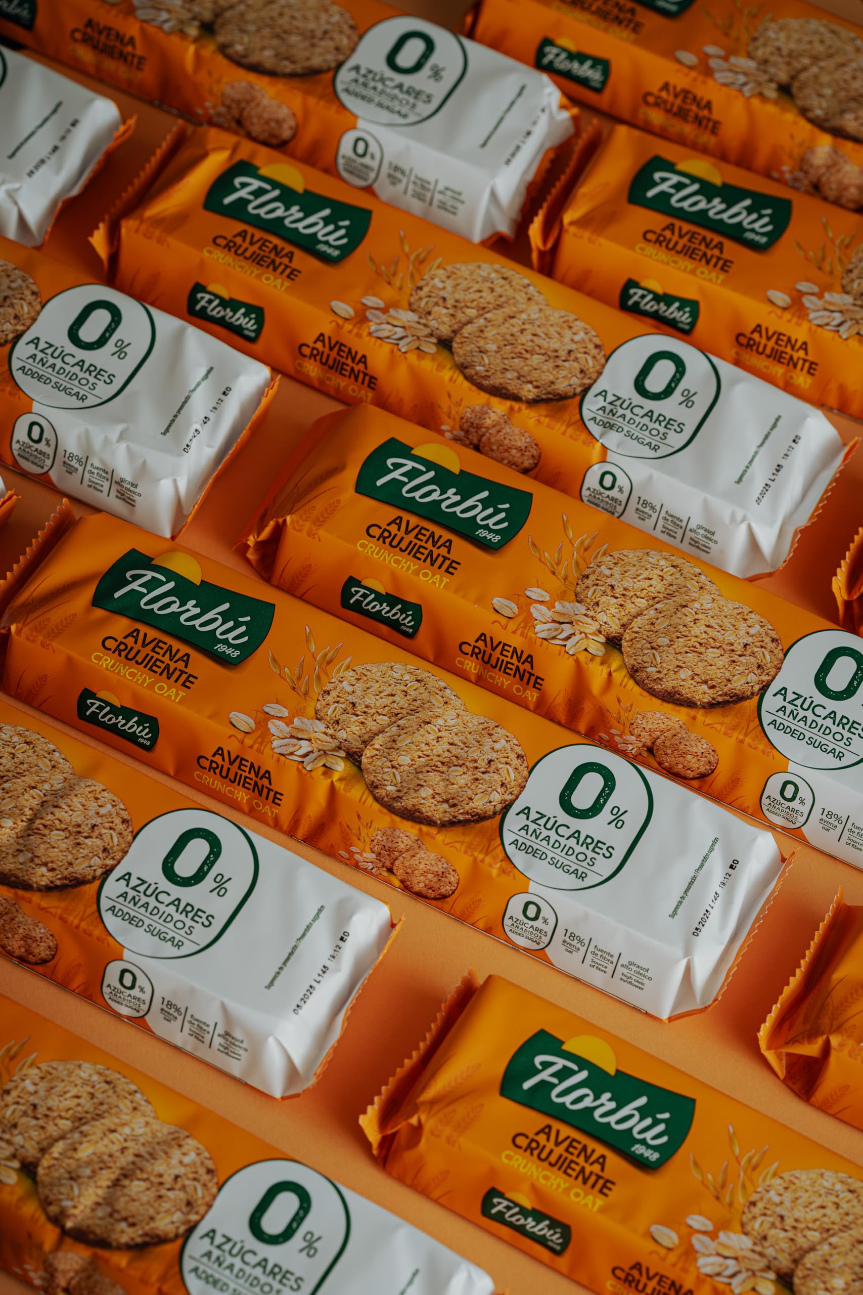 Florbu Crunchy Oat Biscuits - 0% No Added Sugar | High Fibre | Wholemeal 4
