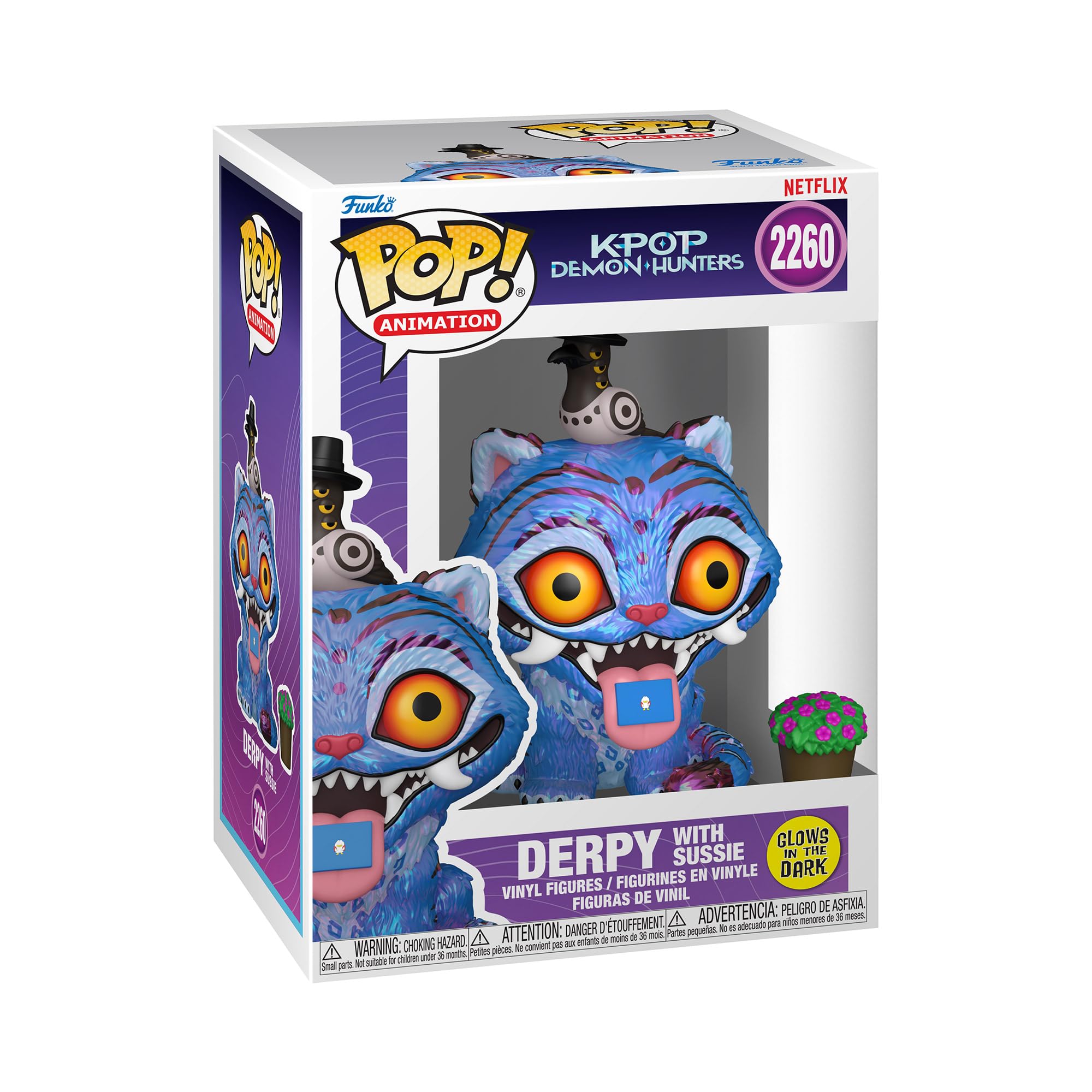 Funko Pop Animation: KPop Demon Hunters - Derpy with Sussie | Vinyl Figure | Glow-in-the-dark 1