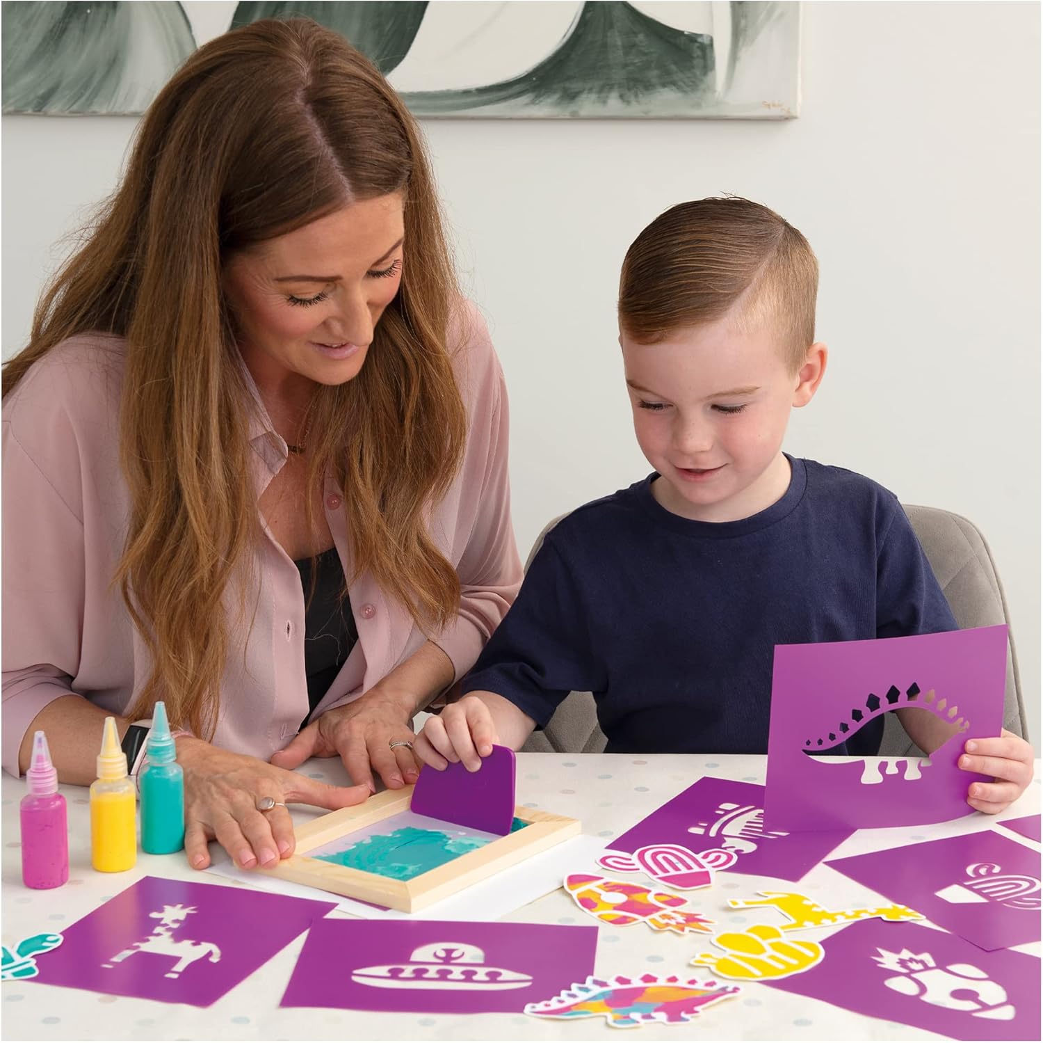 Galt Screen Print Stickers Craft Kit - Animal Theme Arts & Crafts for Kids Ages 6+ 5