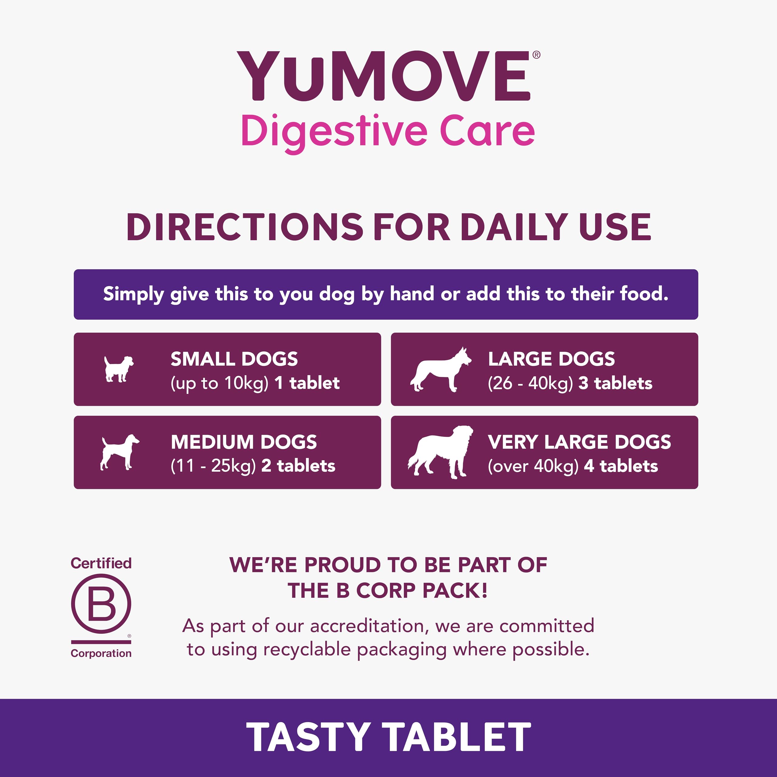 YuMOVE Digestive Care Dog Pre and Probiotics Supplement for Gut Health | 300 Tablets 4
